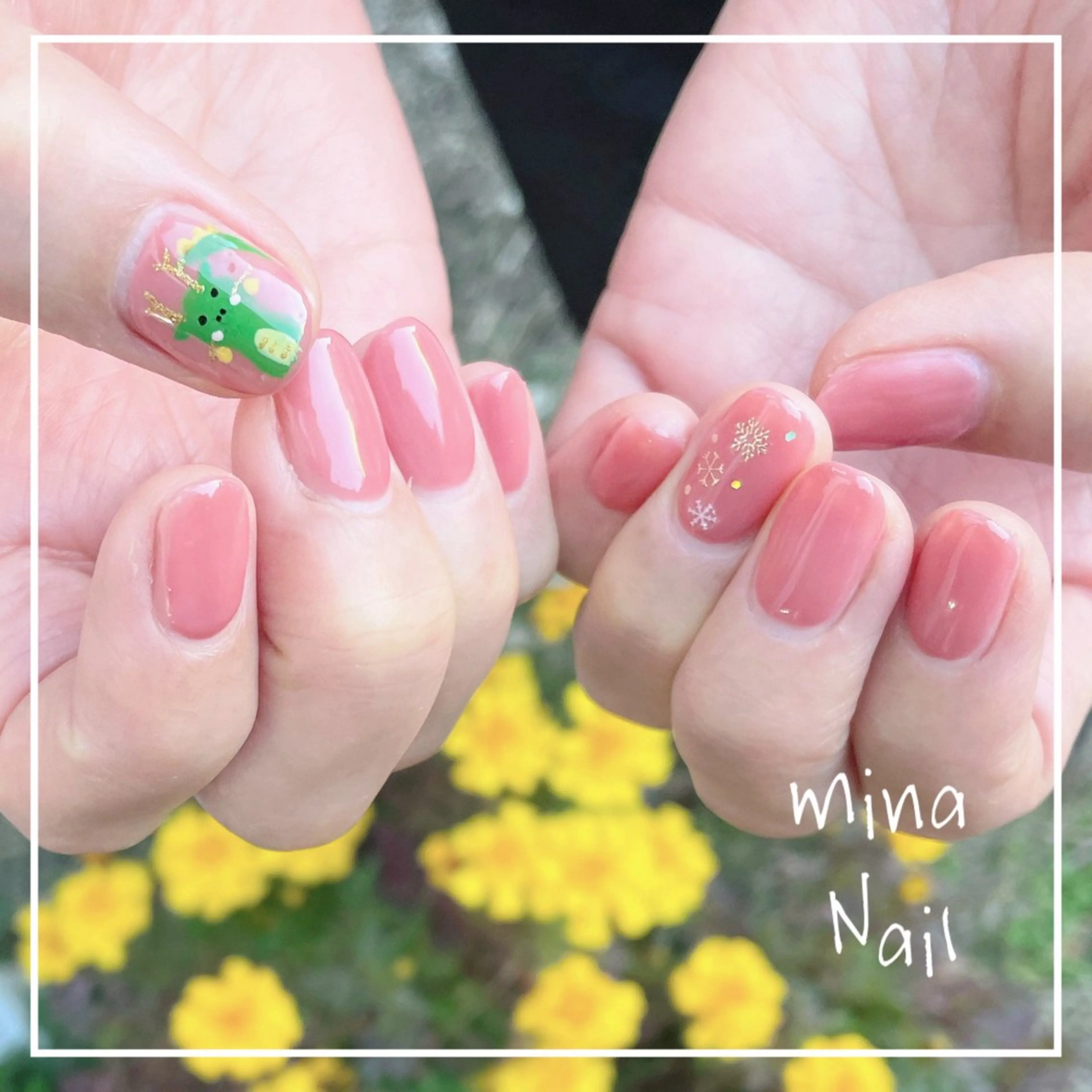 ネイル ピンク mina Nailのネイルデザイン