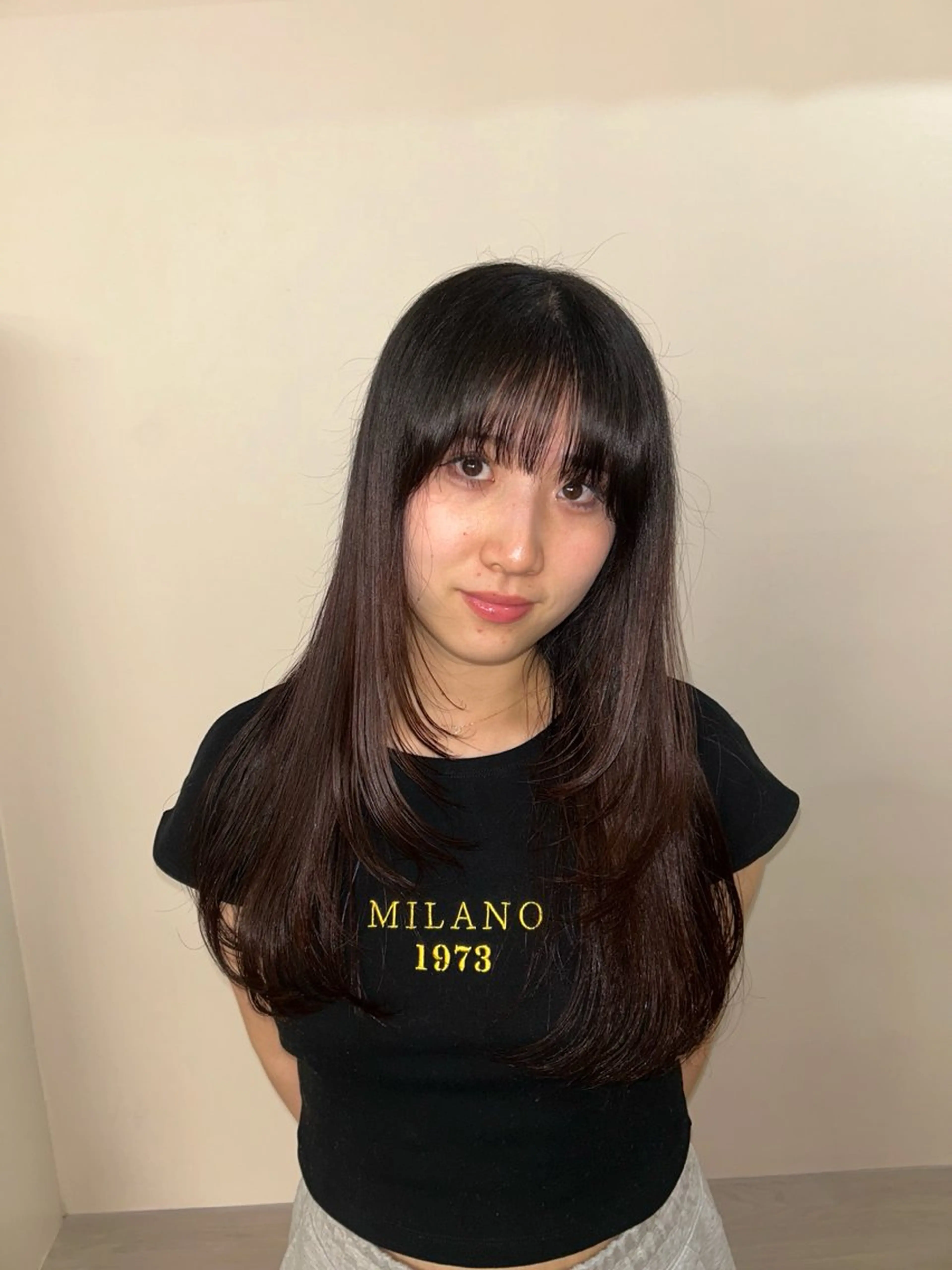 ロング 顔まわりレイヤー 顔周りカット レイヤーカット fleurdelis ୨୧ AOIのヘアスタイル