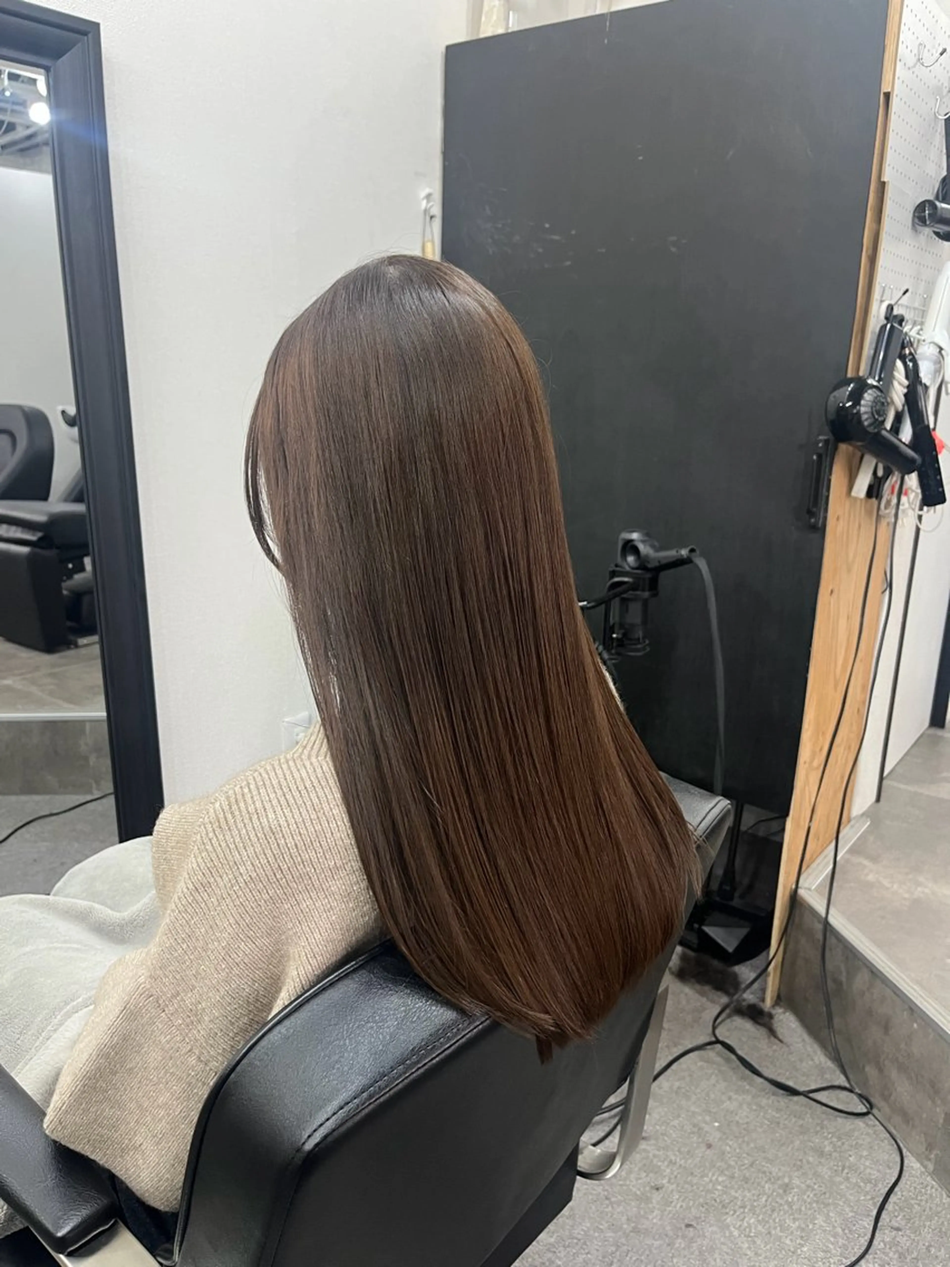 ロング 顔周りカット ロング カット ヘアカラー Raugh by Apri Lush所属・中津川 愛恵のヘアスタイル