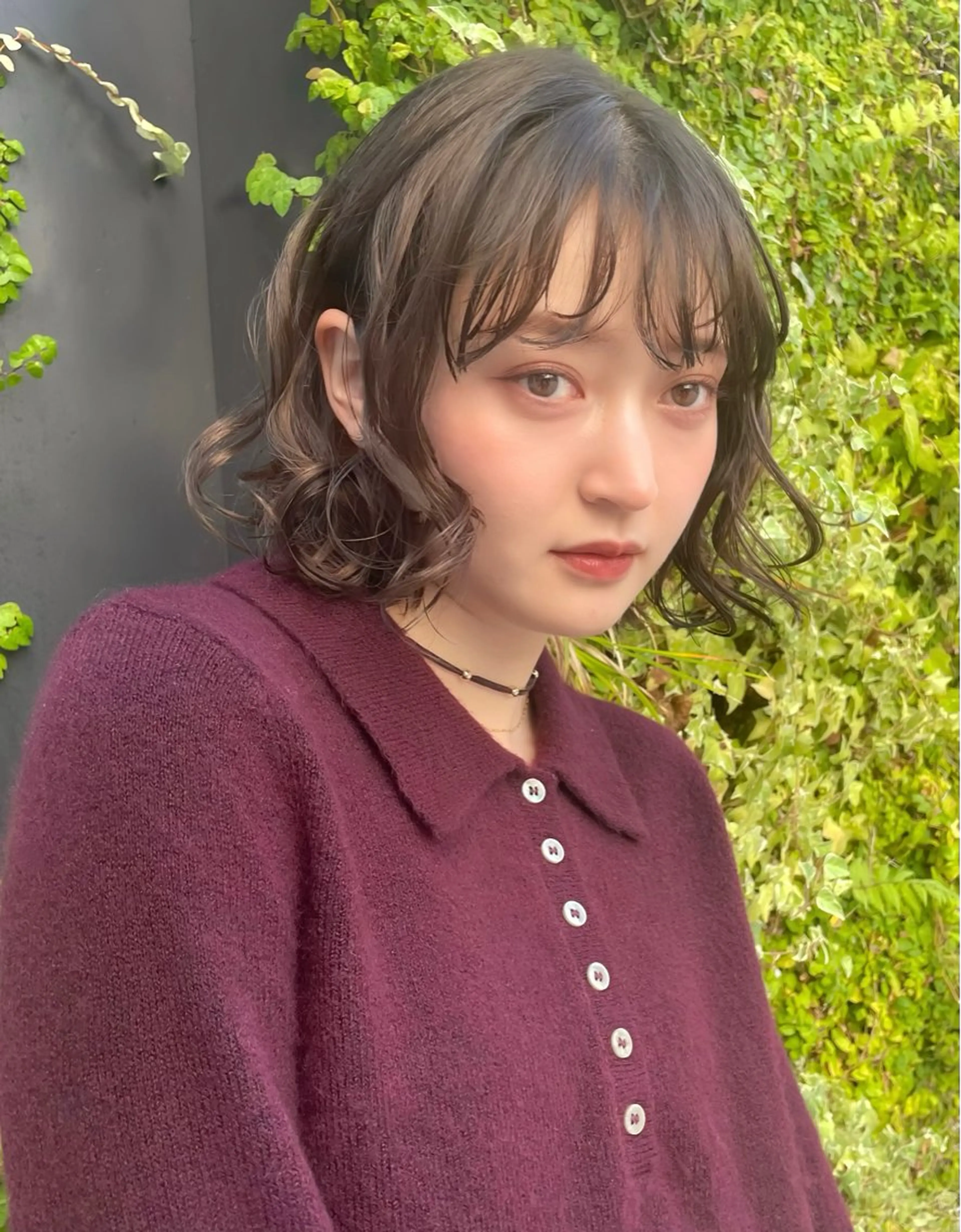 カラー パーマ レイヤー/暖色カラー /パーマ/落合 歩夢のヘアスタイル