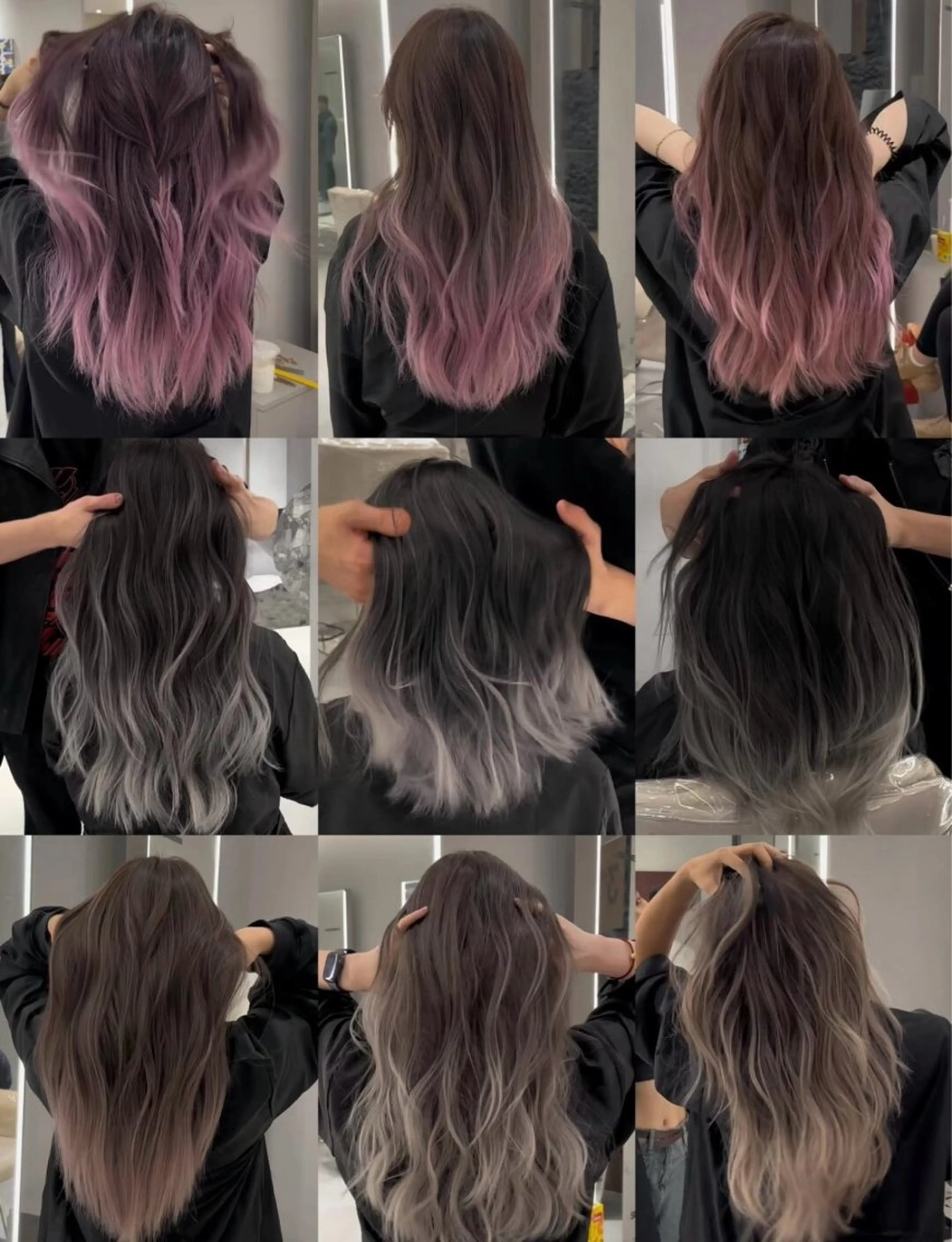 ロング カラー ヘアカラー トリートメント 今宫 ななのヘアスタイル