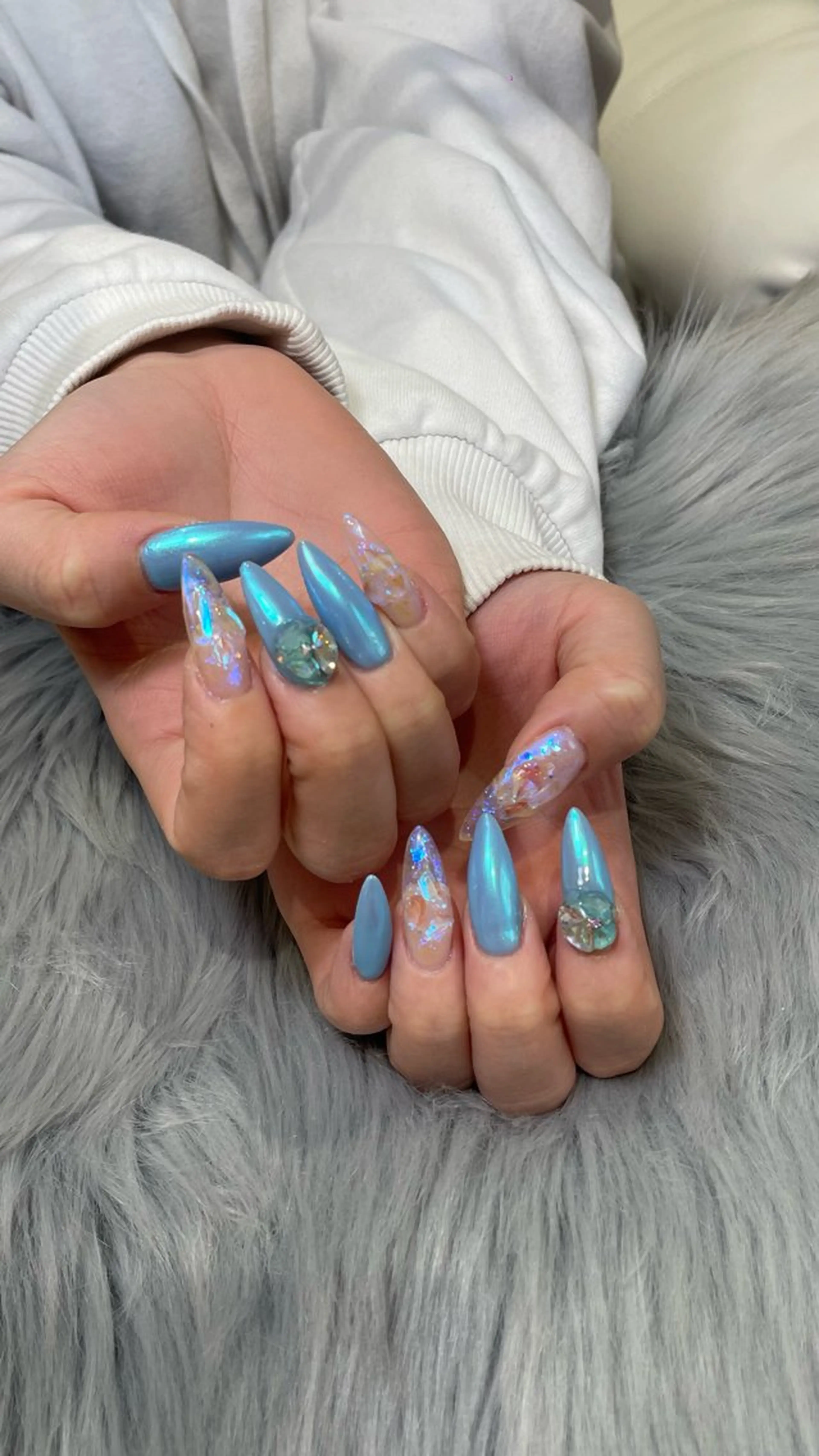 ネイル ラメ(グリッター) ハンドネイル RICO NAIL所属・RICO Nail パーツつけ放題🌈のネイルデザイン