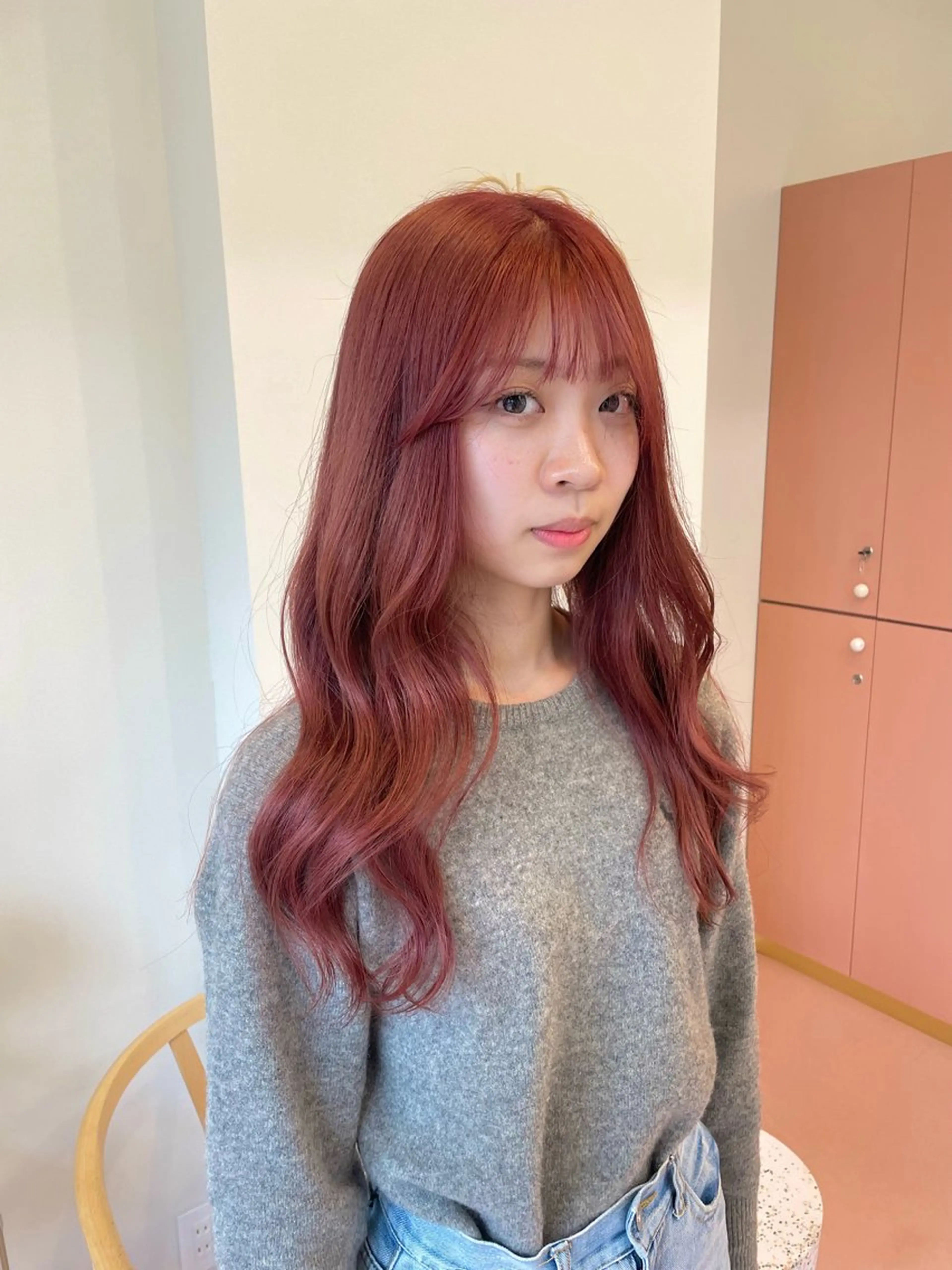 ロング カラー カット ヘアカラー ハイトーン/レイヤー カット/harukaのヘアスタイル