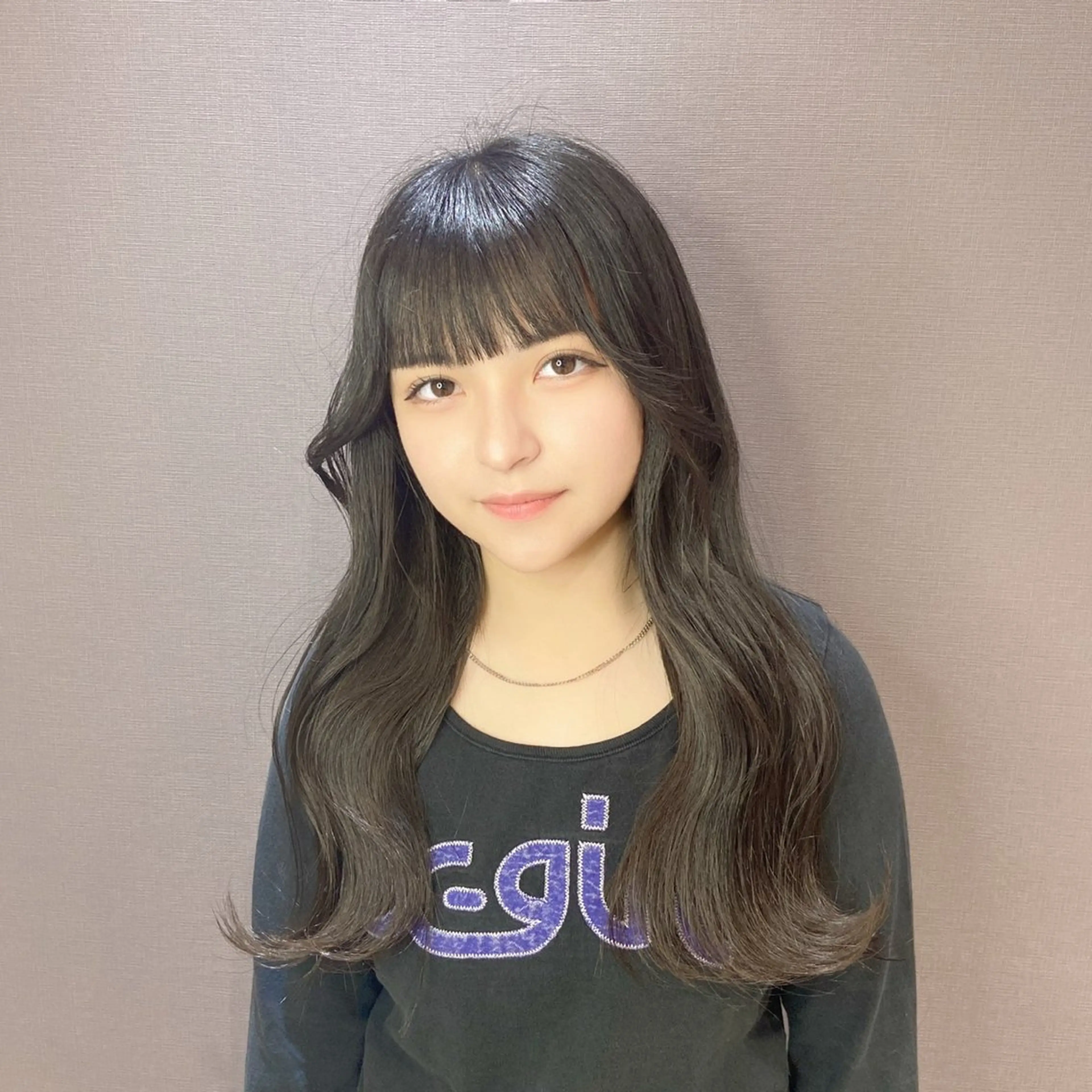 セミロング 盛田 望来のヘアスタイル