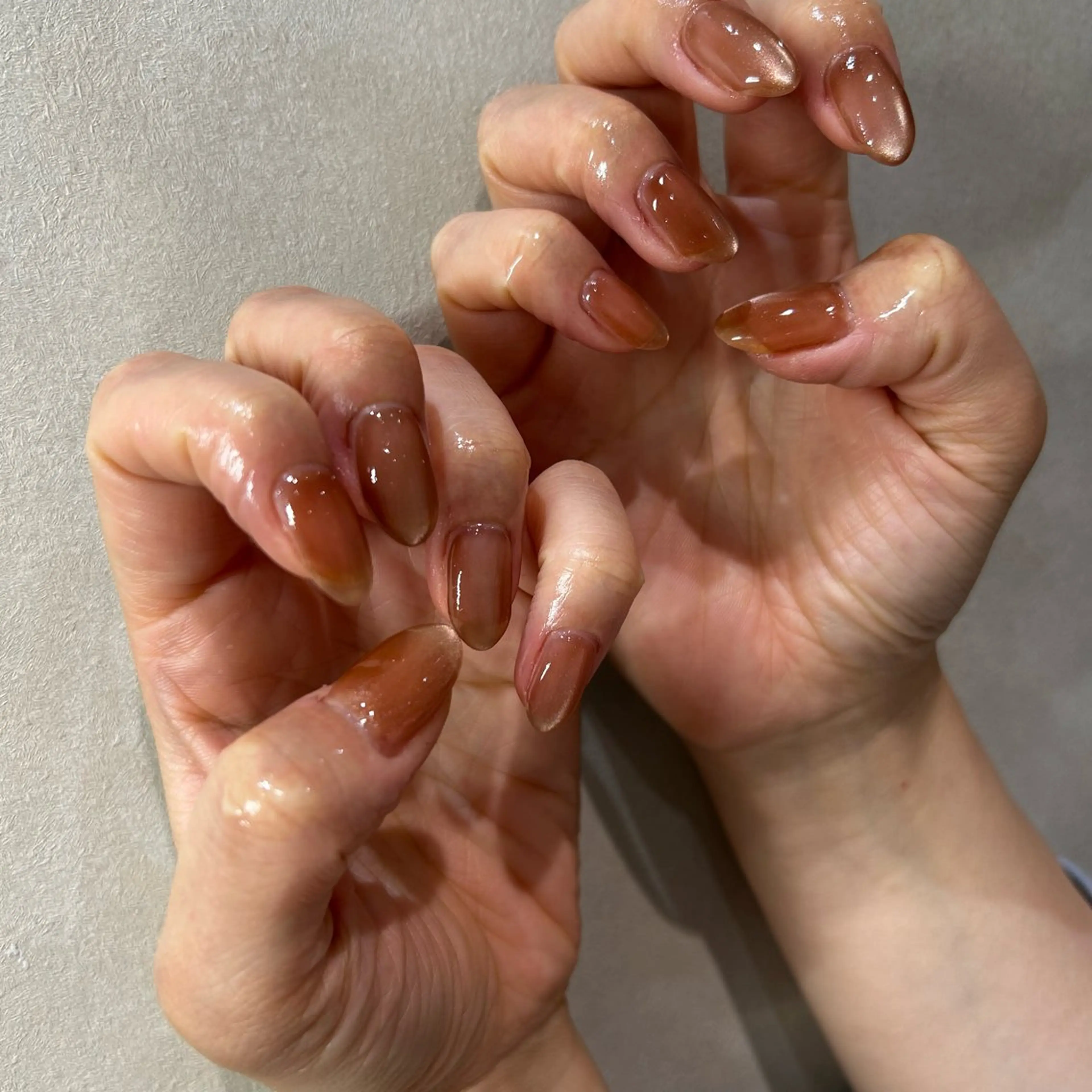 ネイル マグネットネイル フットネイル soa.Aika 自爪育成のネイルデザイン