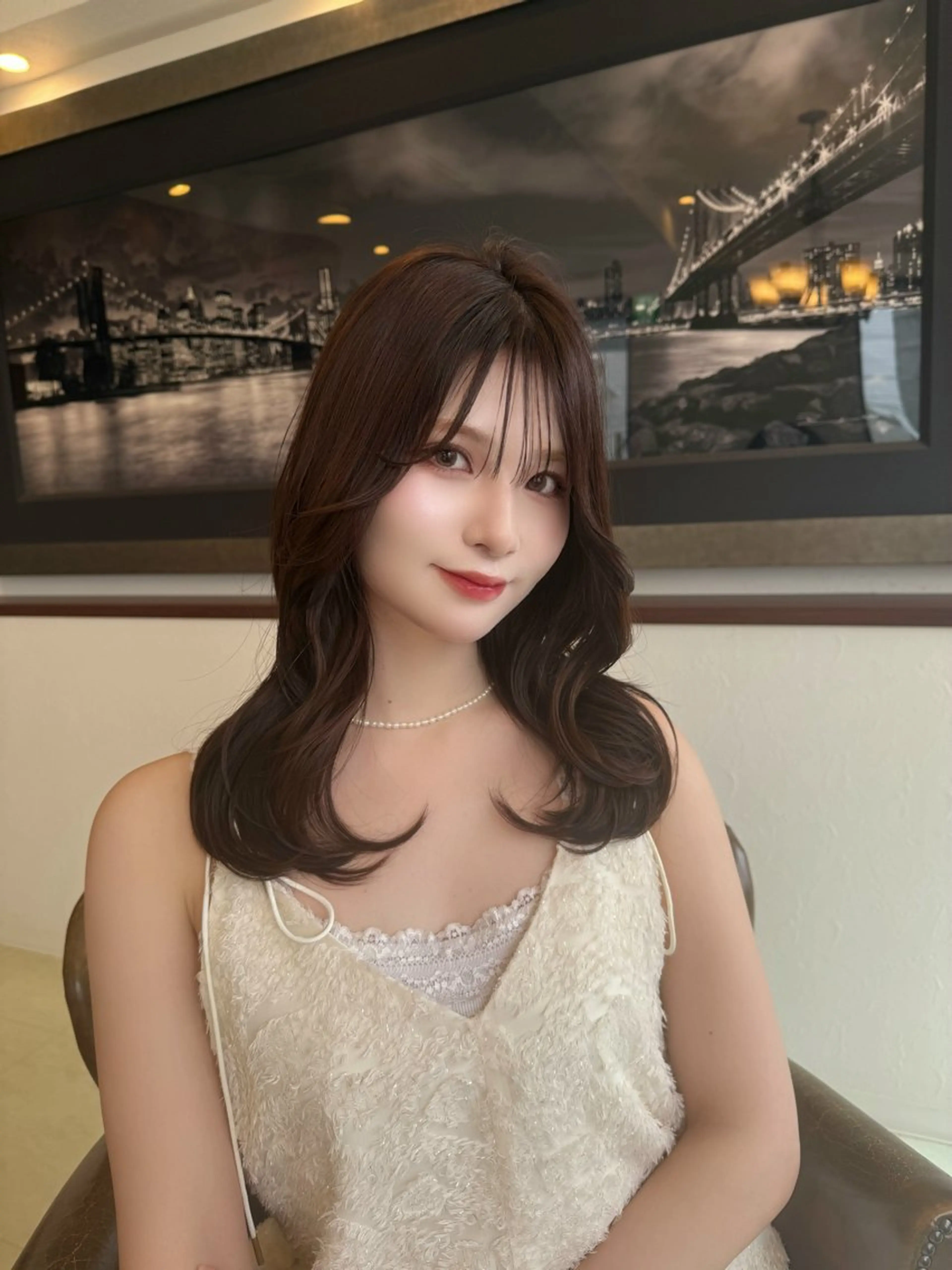 ロング カラー りか/透明感カラー/ レイヤーカットのヘアスタイル