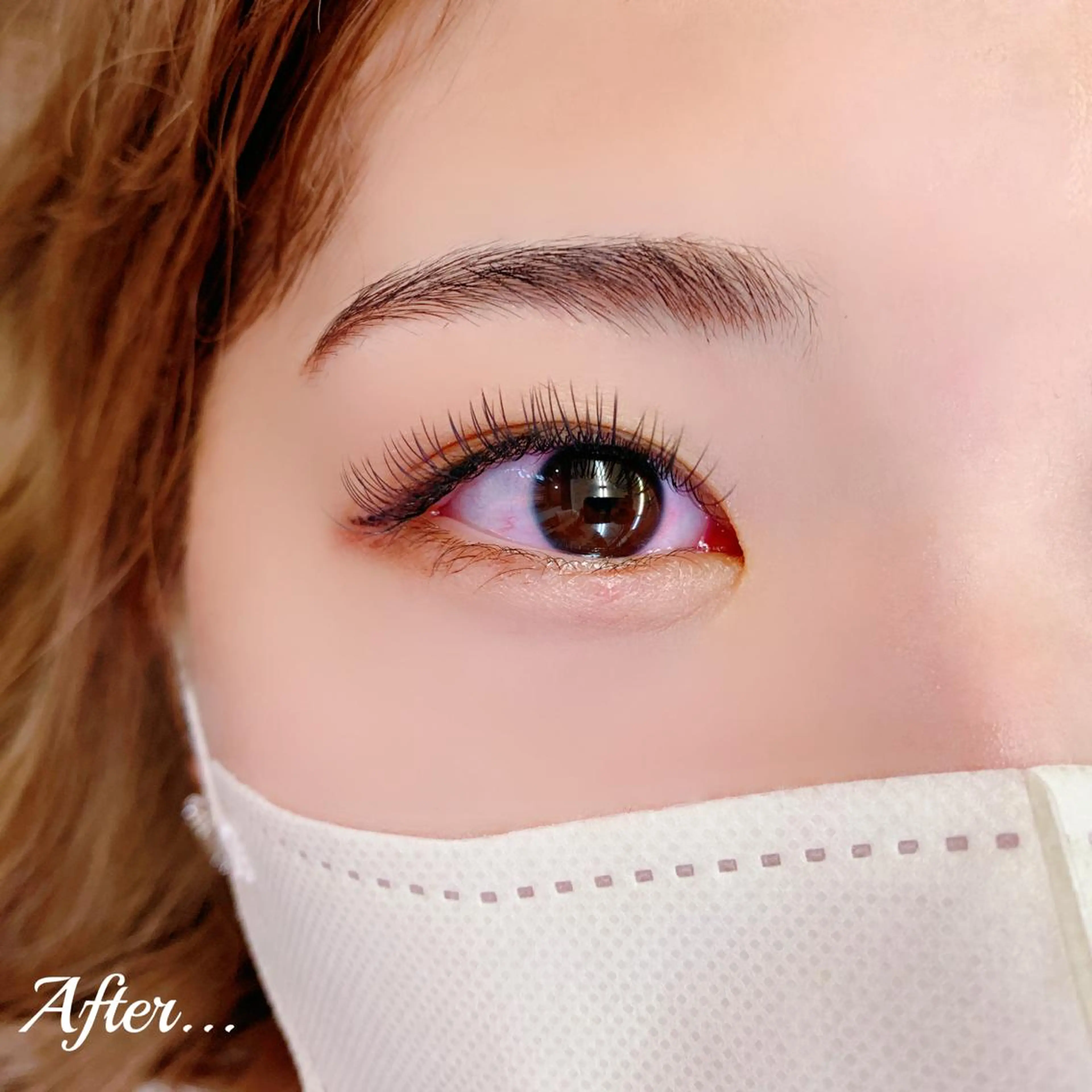 マツエク・マツパ フラットラッシュ マツナガ☺︎ // Afterのマツエク・マツパデザイン