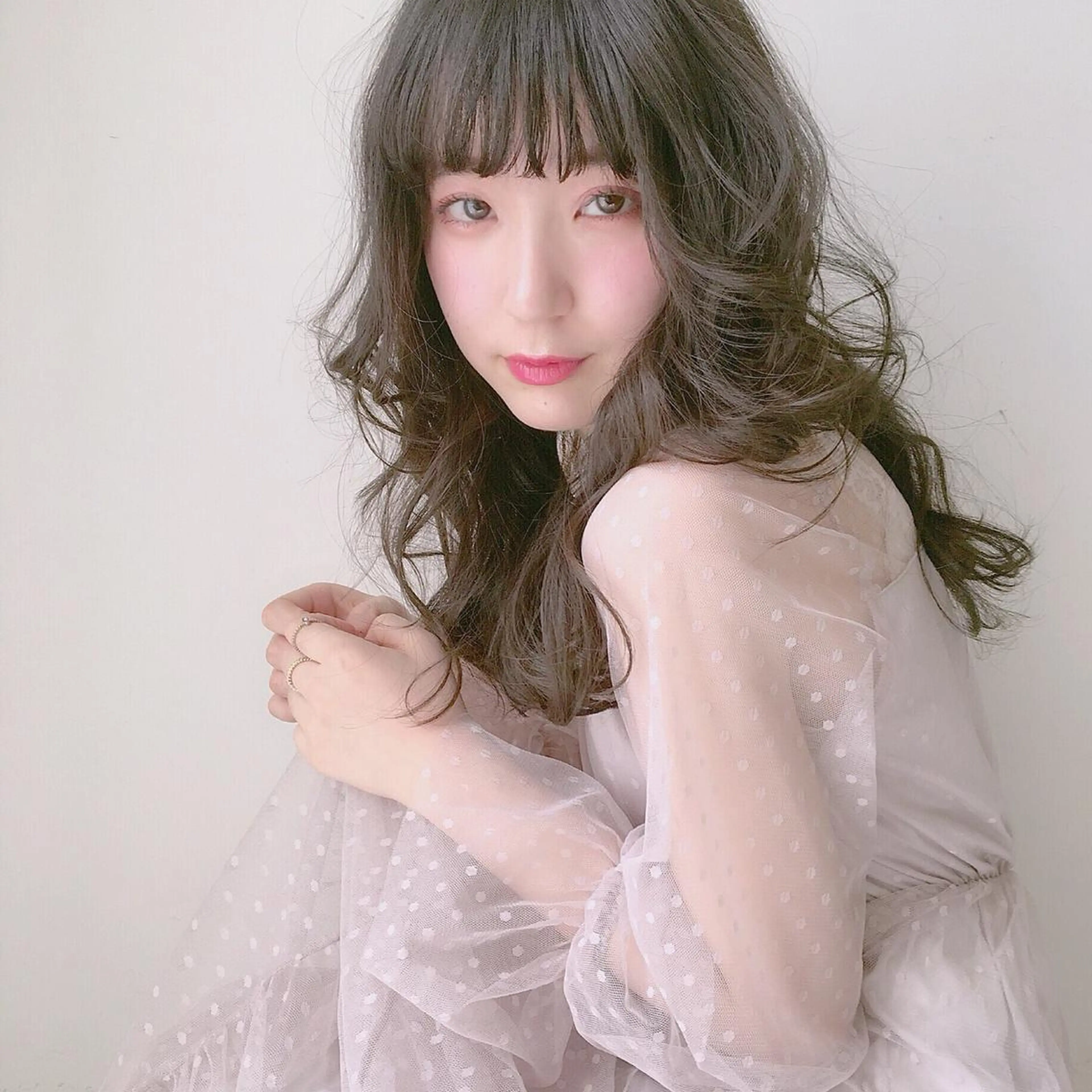 ロング 店長/mao/ 前髪/顔周りカットのヘアスタイル