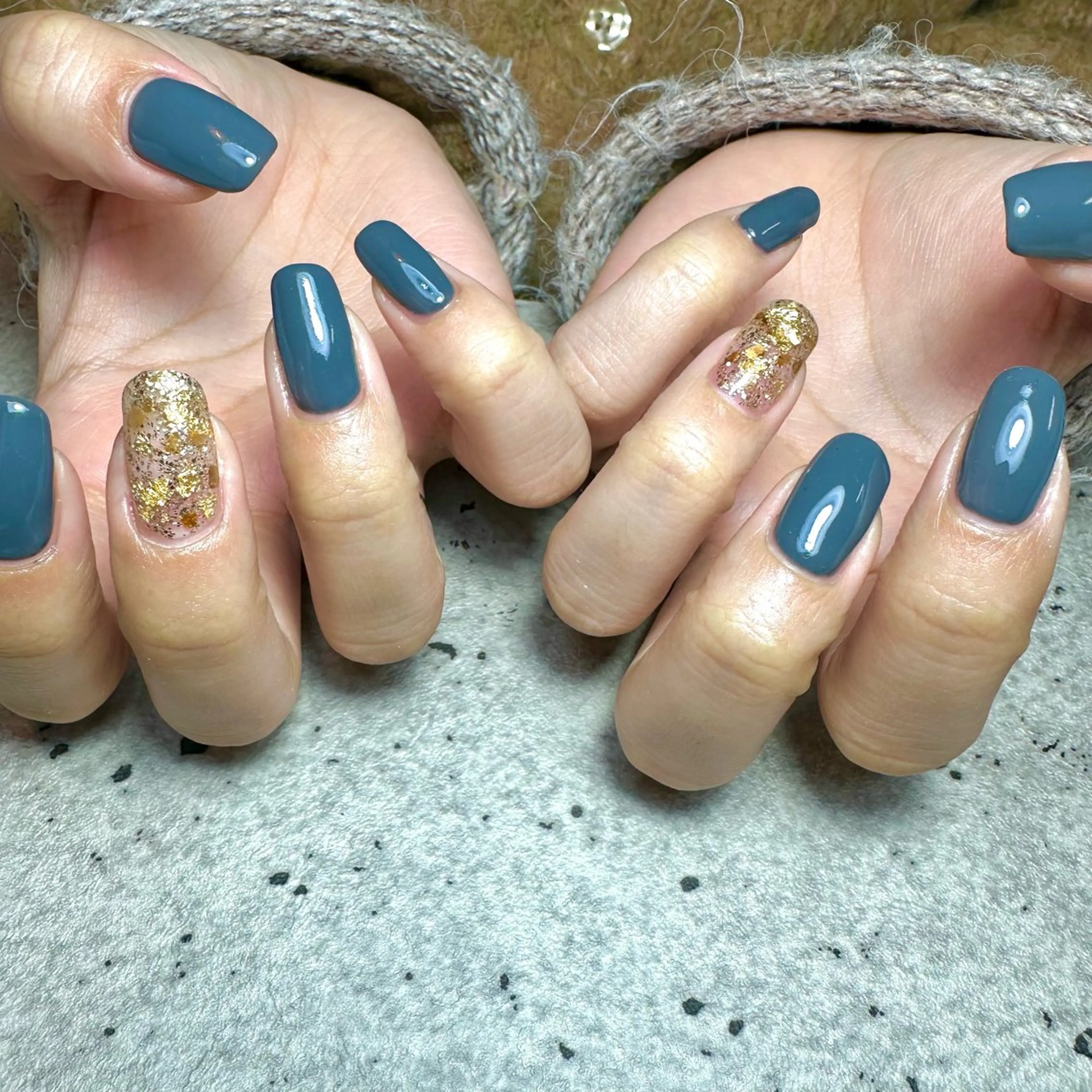 ネイル アートネイル ゴールド ハンドネイル フットネイル GéRanium Harukaのネイルデザイン