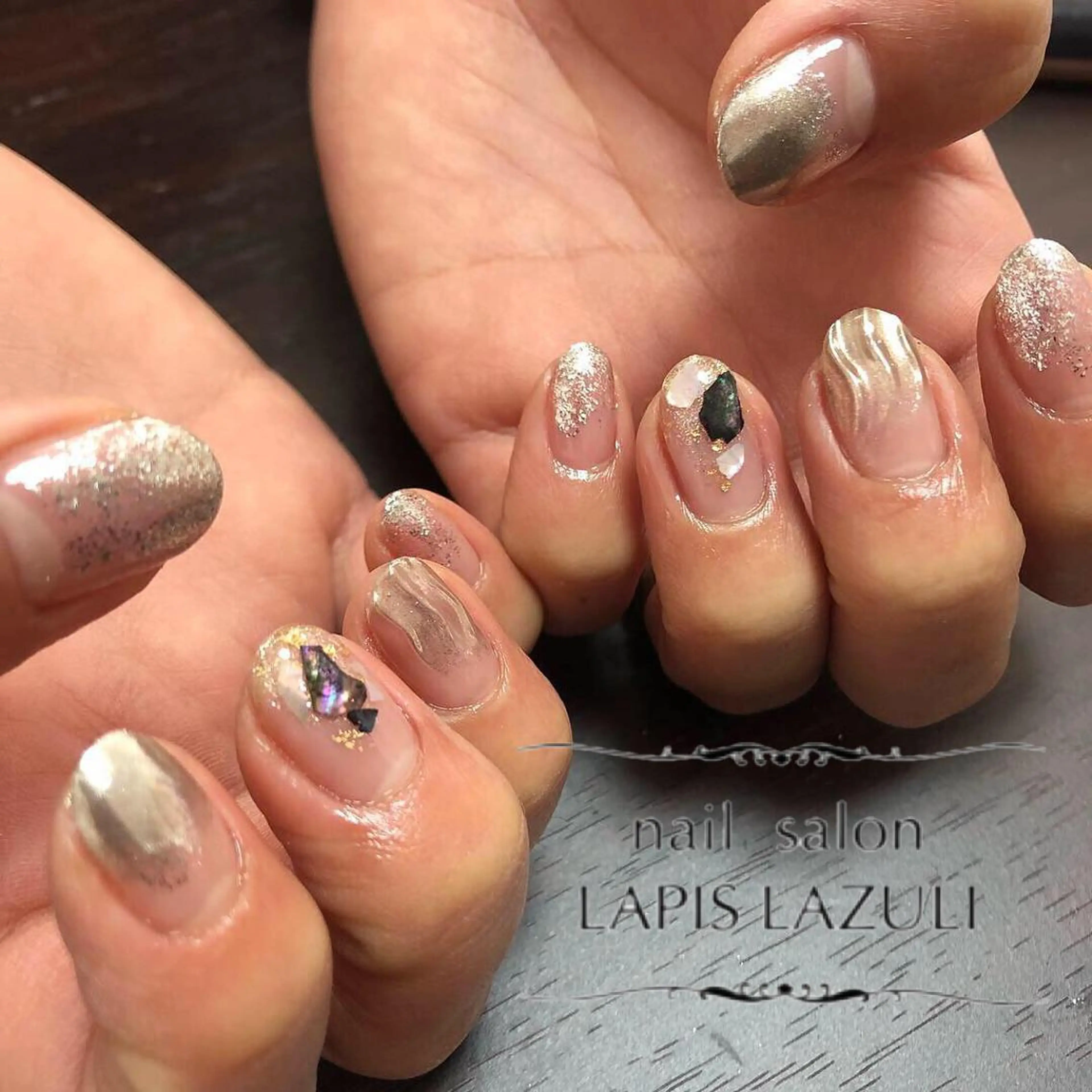 ネイル nail salon ラピスラズリのネイルデザイン