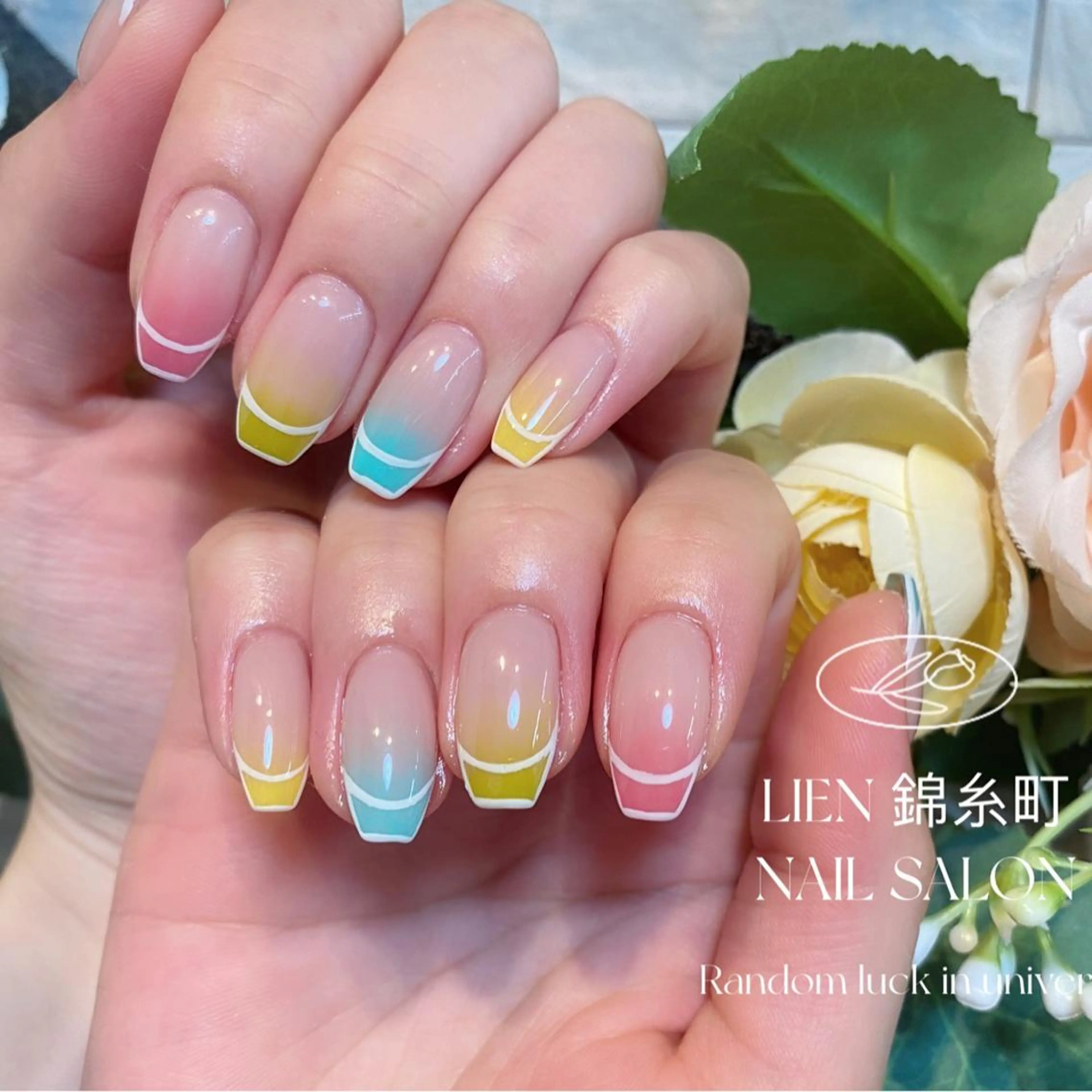 ネイル フレンチネイル グラデーション ハンドネイル Lien _リエン リエンのネイルデザイン