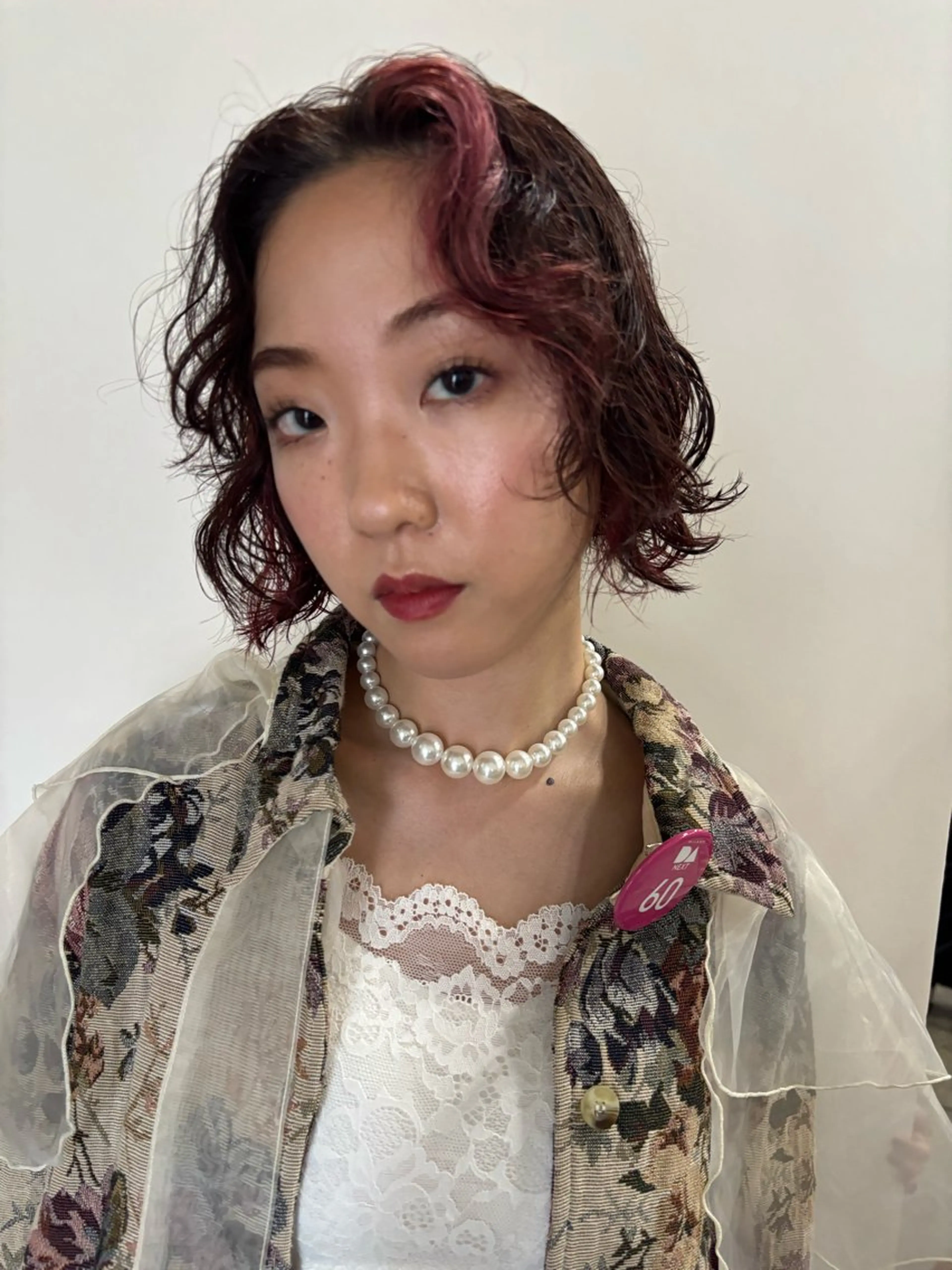 ショート ヘアカラー アフェクション大曽根所属・💞暖色艶カラー/ ホウツキカナ🍒のヘアスタイル