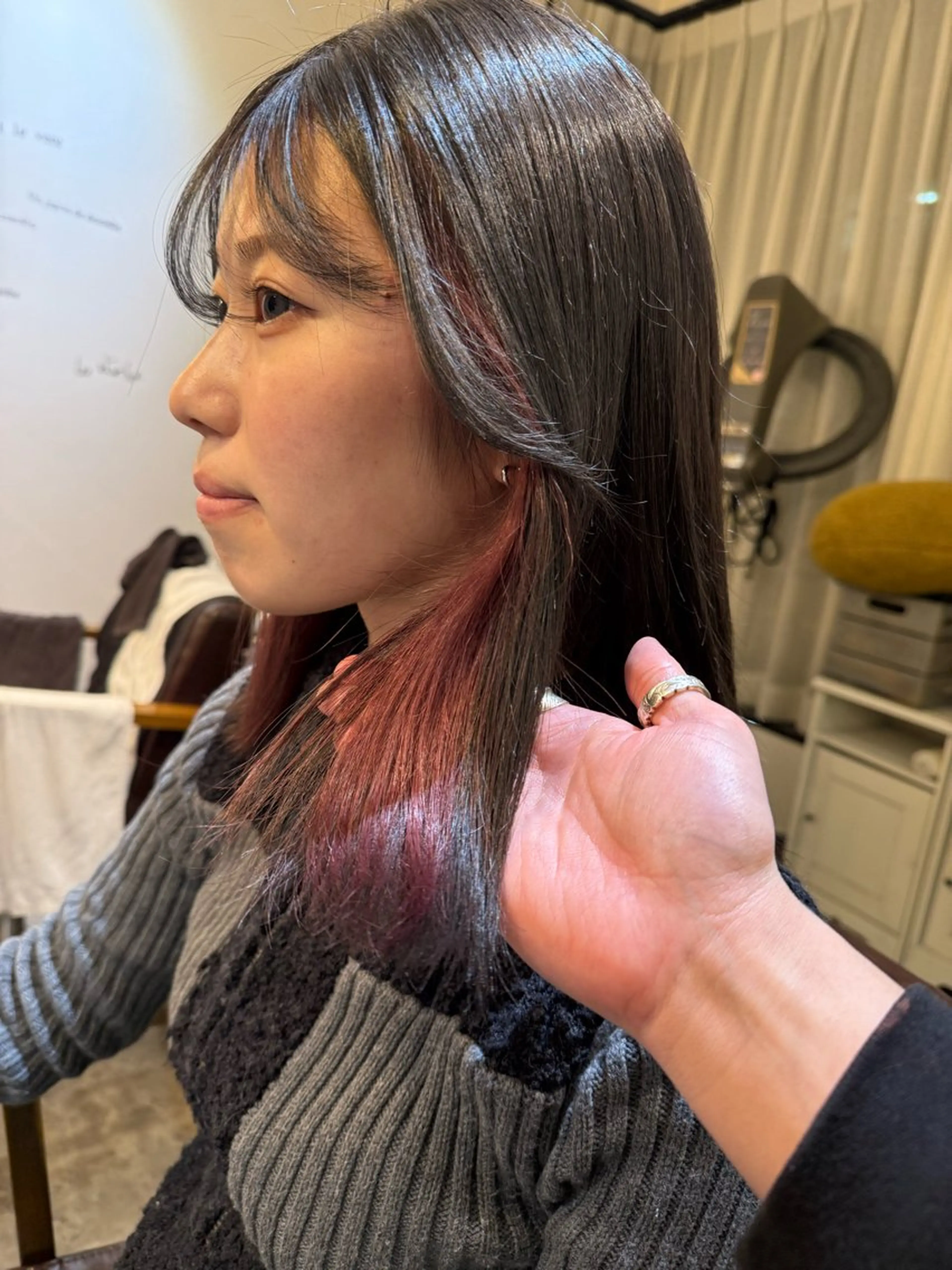 カラー ヘアカラー 【透明感カラー】 上村響月のヘアスタイル