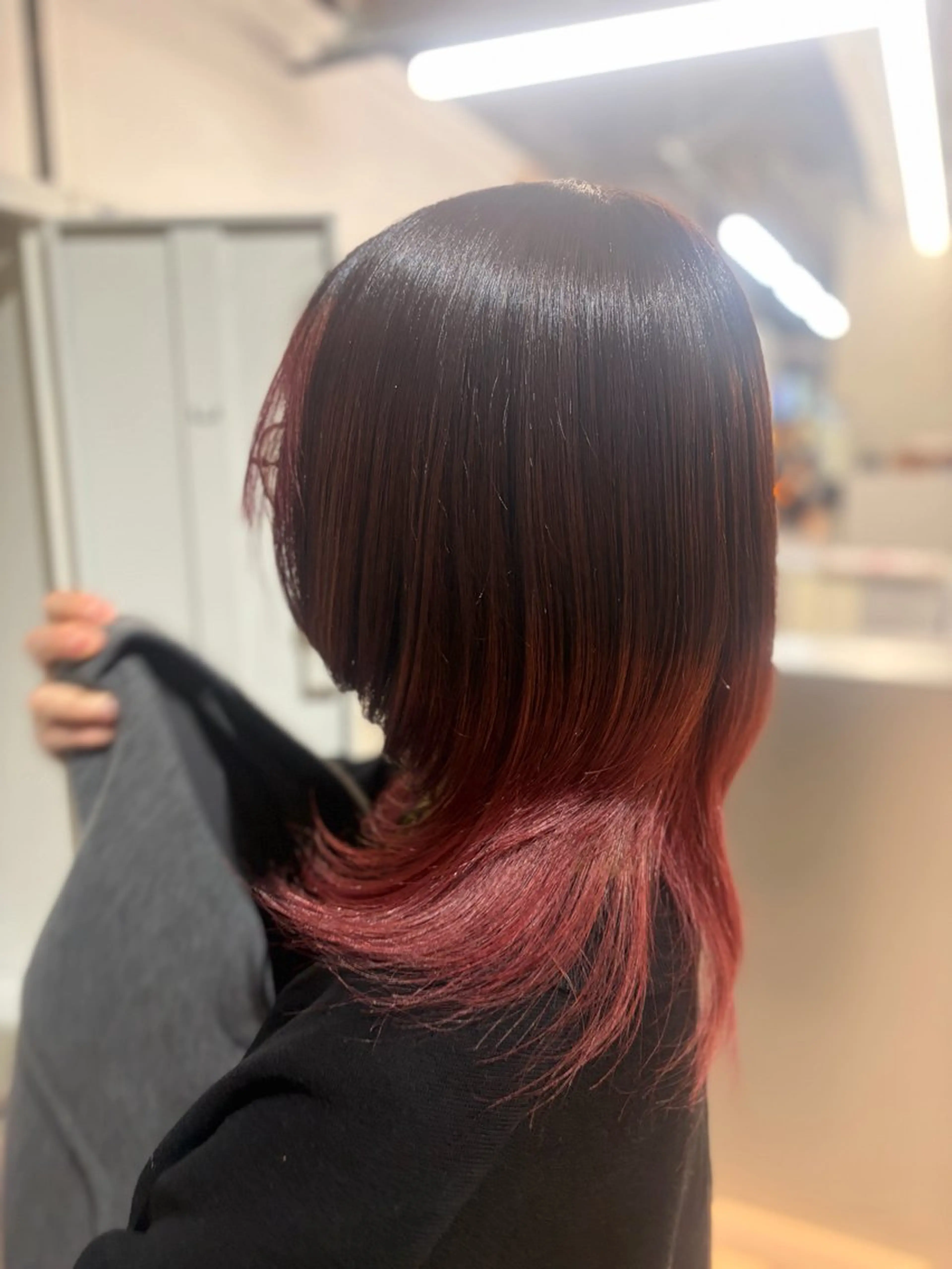 ミディアム カラー ウルフカット ヘアカラー mahiro/ レディースショートのヘアスタイル