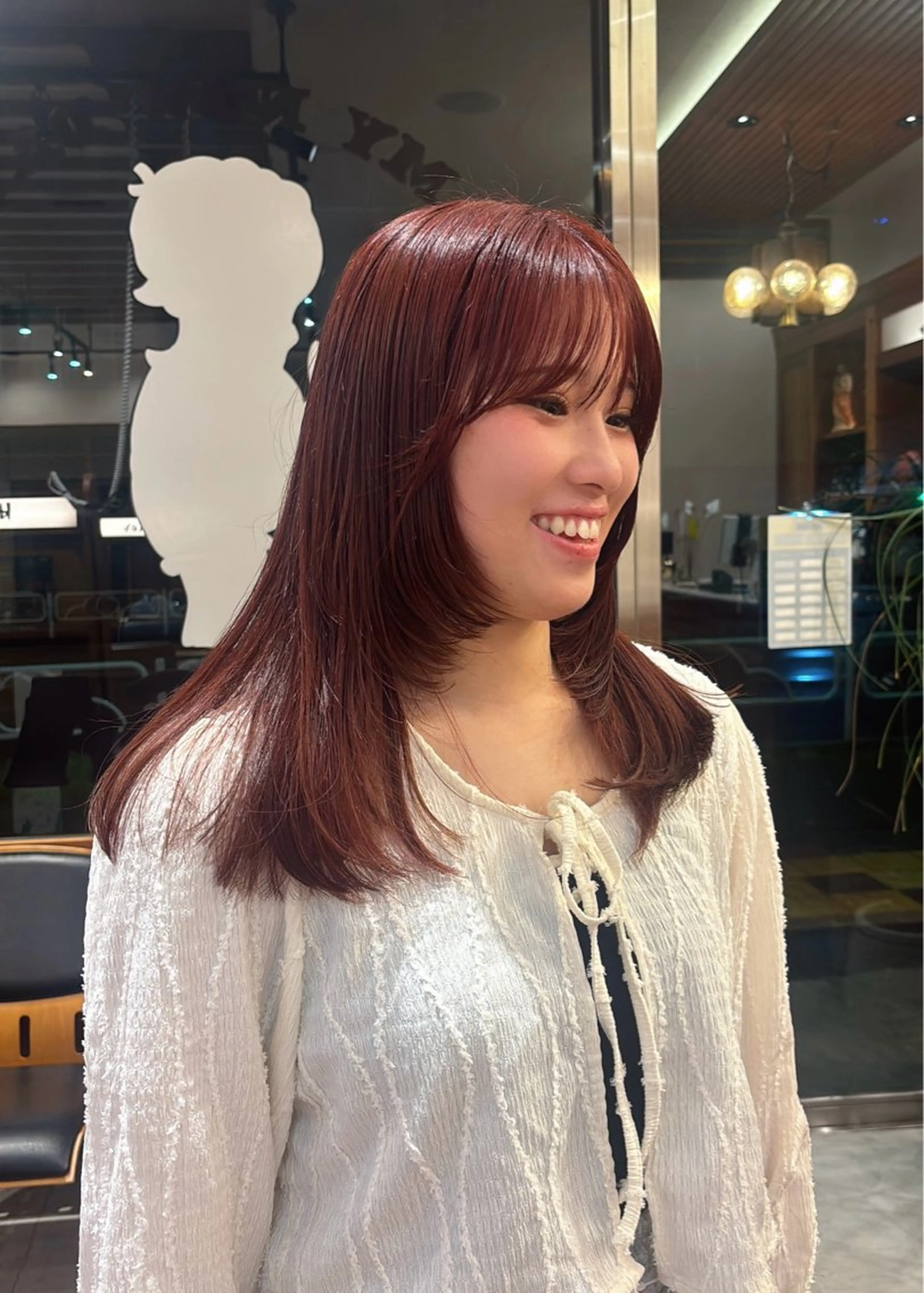 カラー ブリーチ ブリーチなしカラー ヘアカラー トリートメント SASAnagano 堀内未梨のヘアスタイル