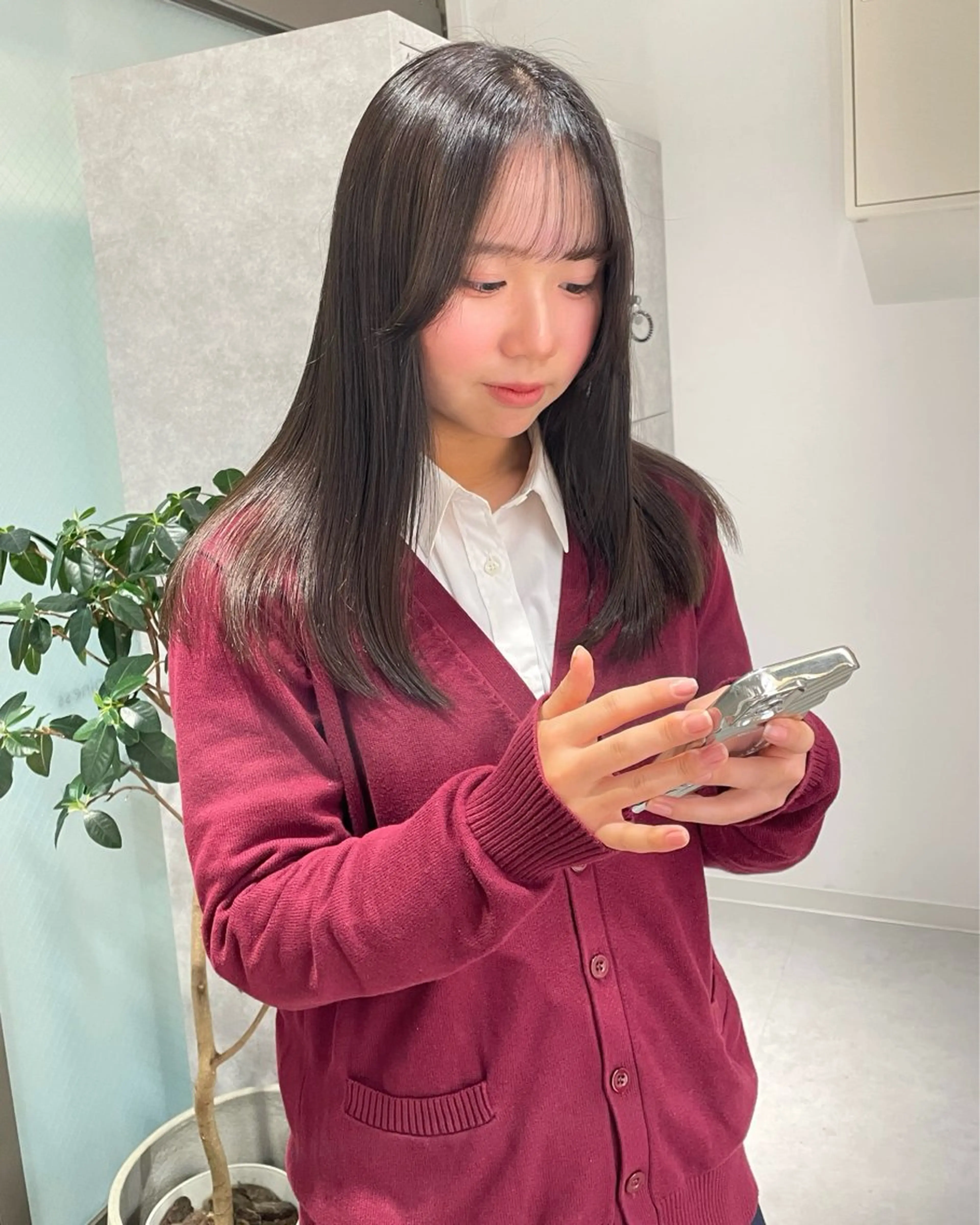 ロング カット トリートメント デザインパーマ/ 艶カラー/ボブのヘアスタイル