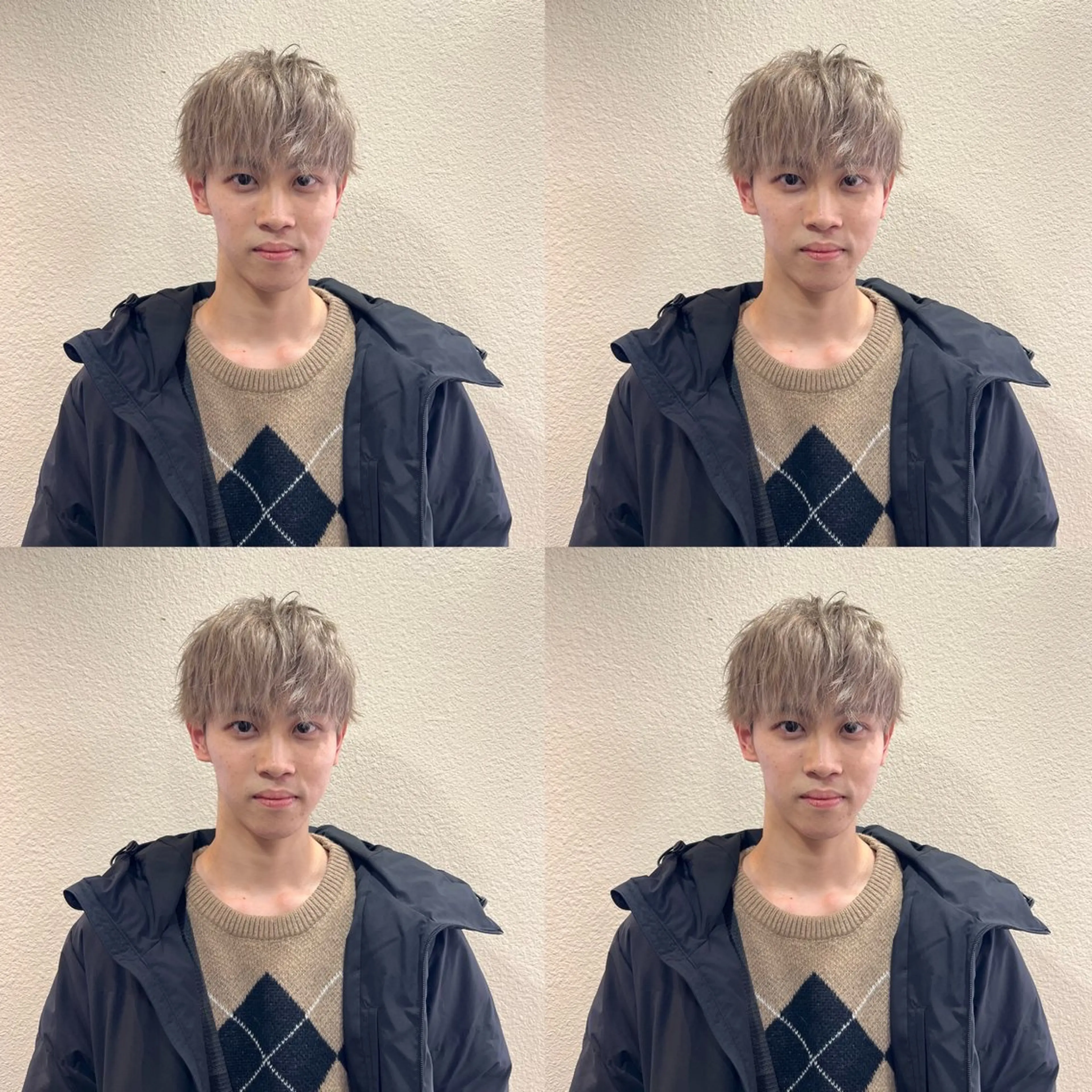 ショート カラー メンズ メンズブリーチ メンズハイトーン ベージュカラー ブリーチ ハイトーンカラー 茅ヶ崎パーマ特化/ スパイラル/ハルキのヘアスタイル