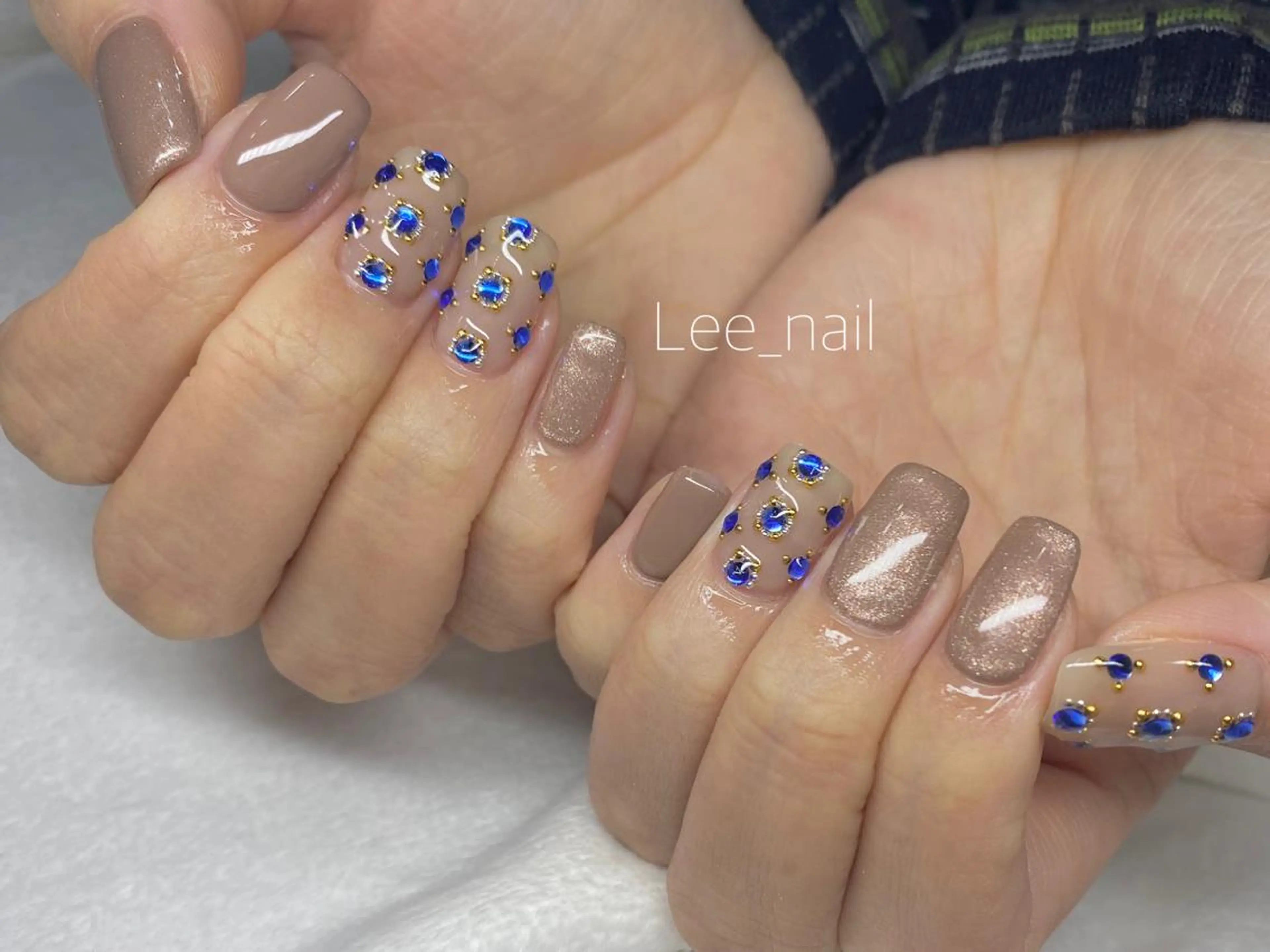 ネイル アートネイル ストーンネイル ハンドネイル Lee_ nailのネイルデザイン