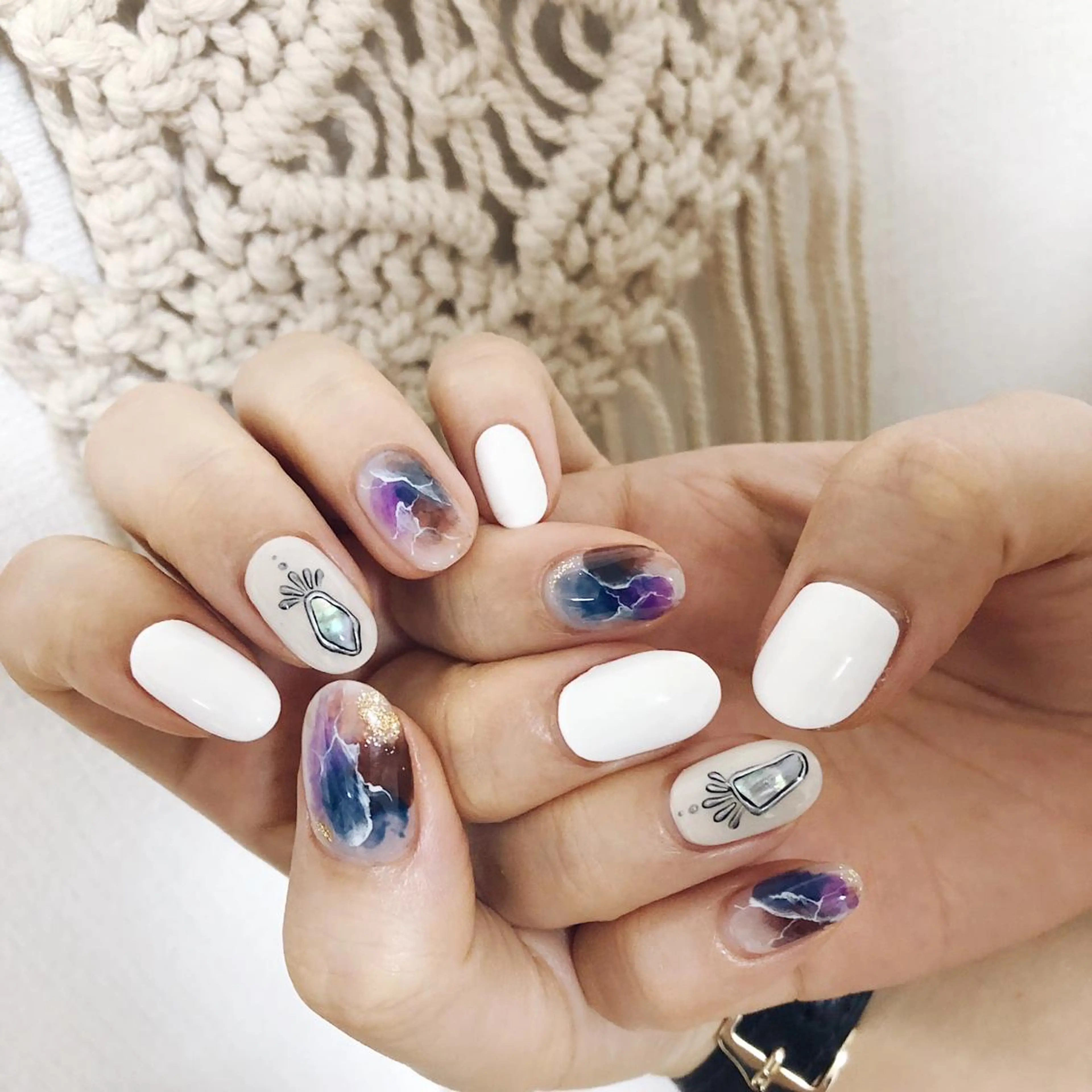 ネイル ハンドネイル 🌞💜 KAORI 🌴のネイルデザイン