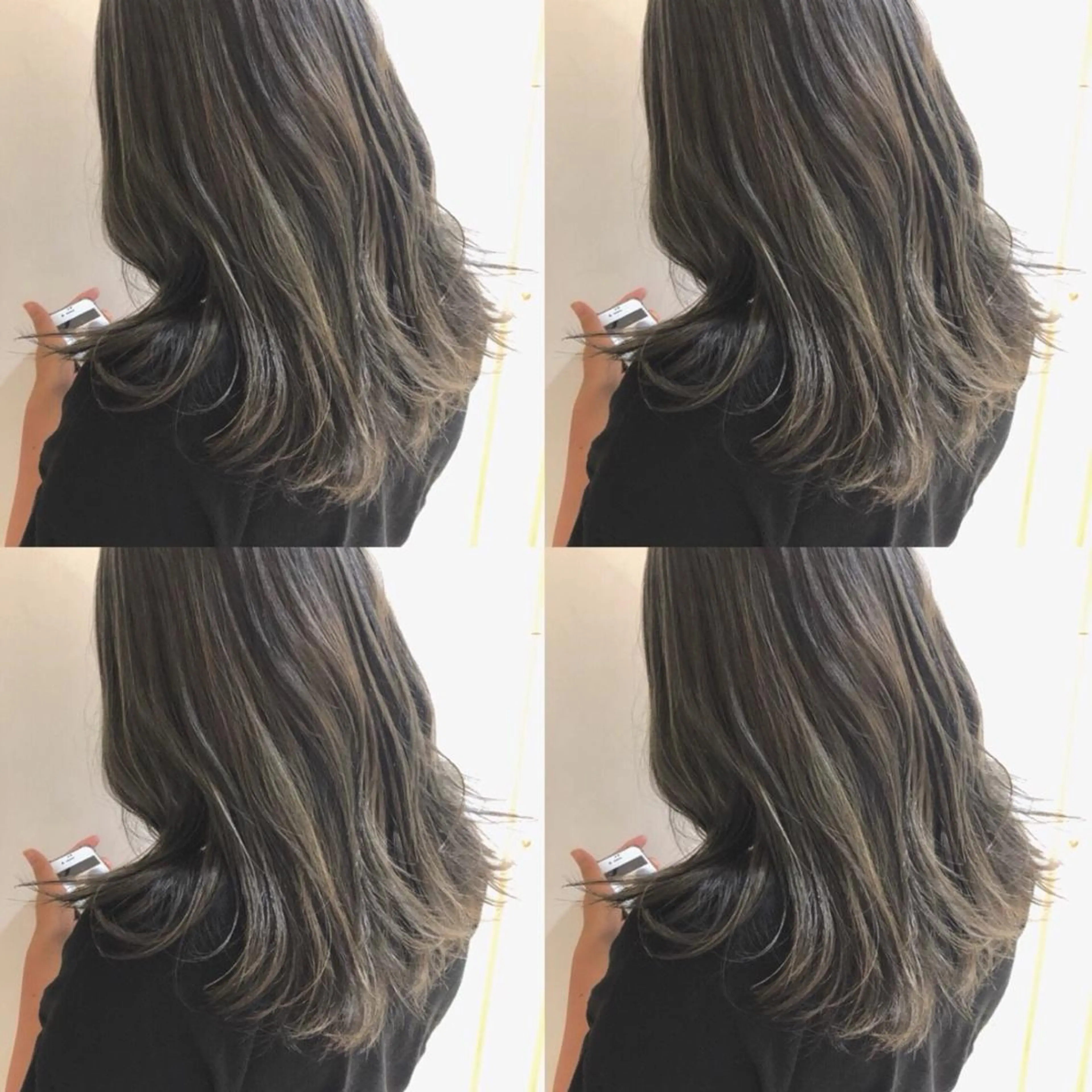 ミディアム カラー マツエク・マツパ 🤎ベージュカラー 🐶メンズパーマのヘアスタイル