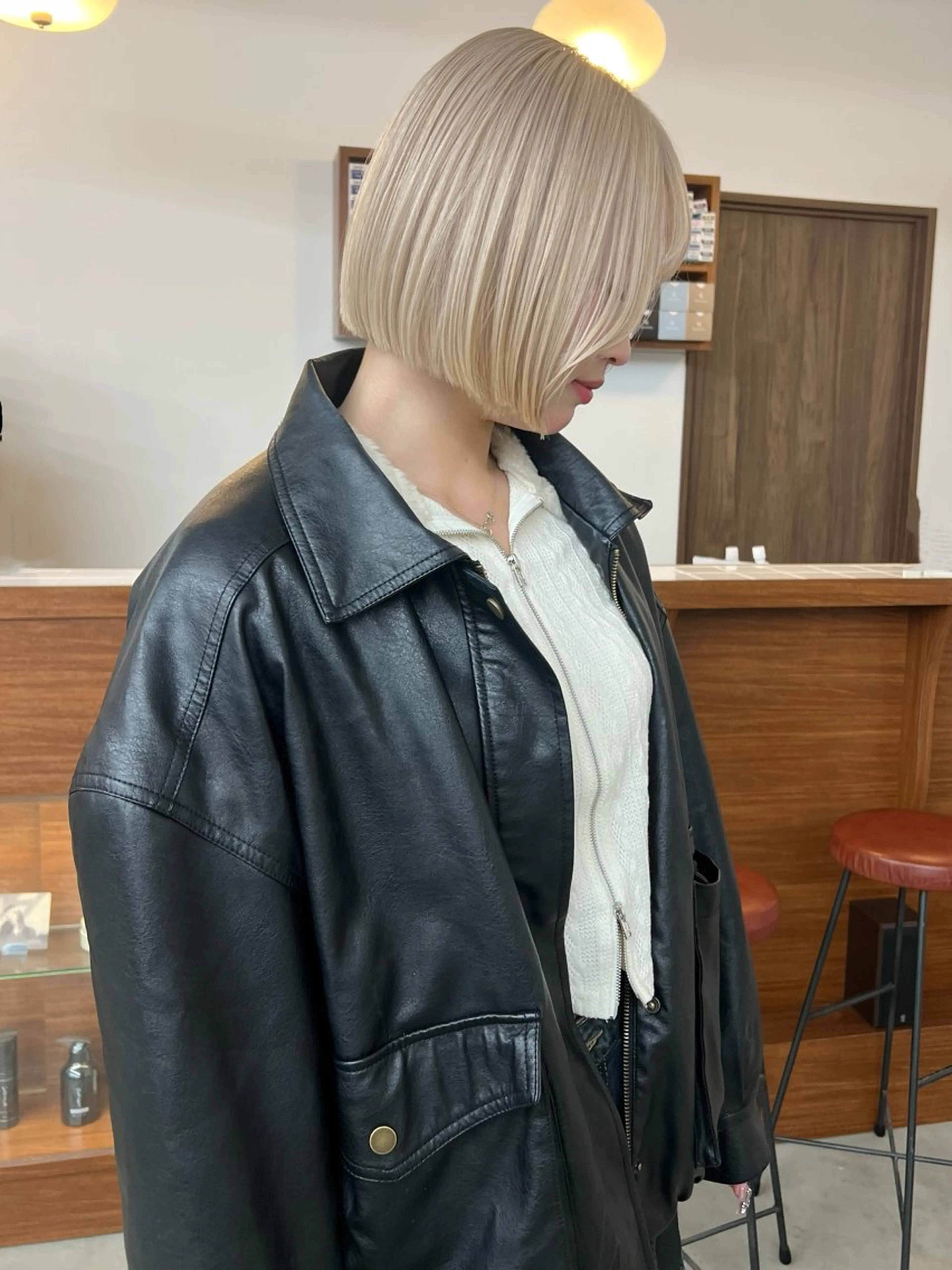 ミディアム ヘアカラー いざわりお /梅田/ブリーチのヘアスタイル