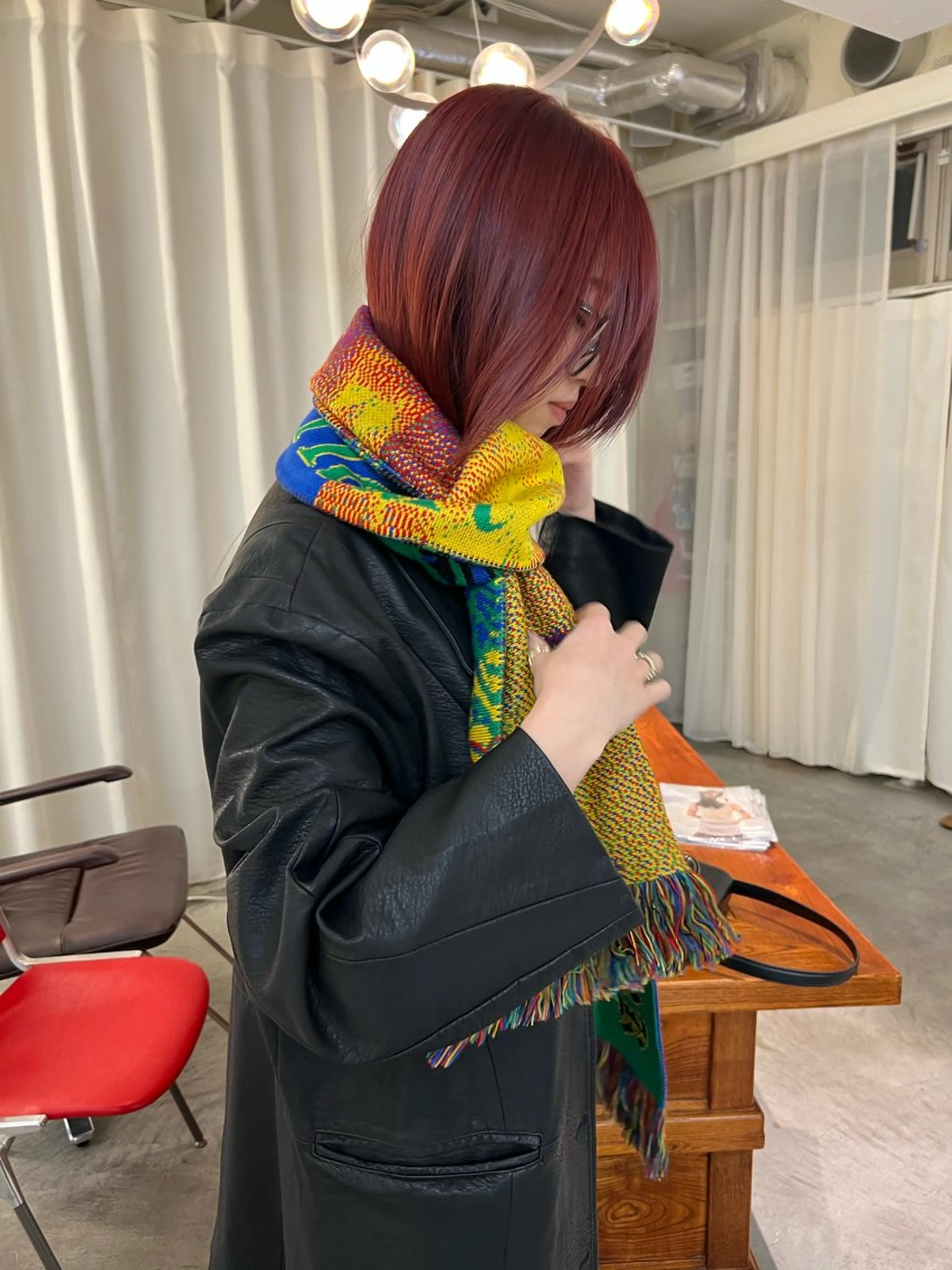 ロング カラー カット ヘアカラー haco＋所属・圧倒的デザイン力 店長🎨RENAのヘアスタイル