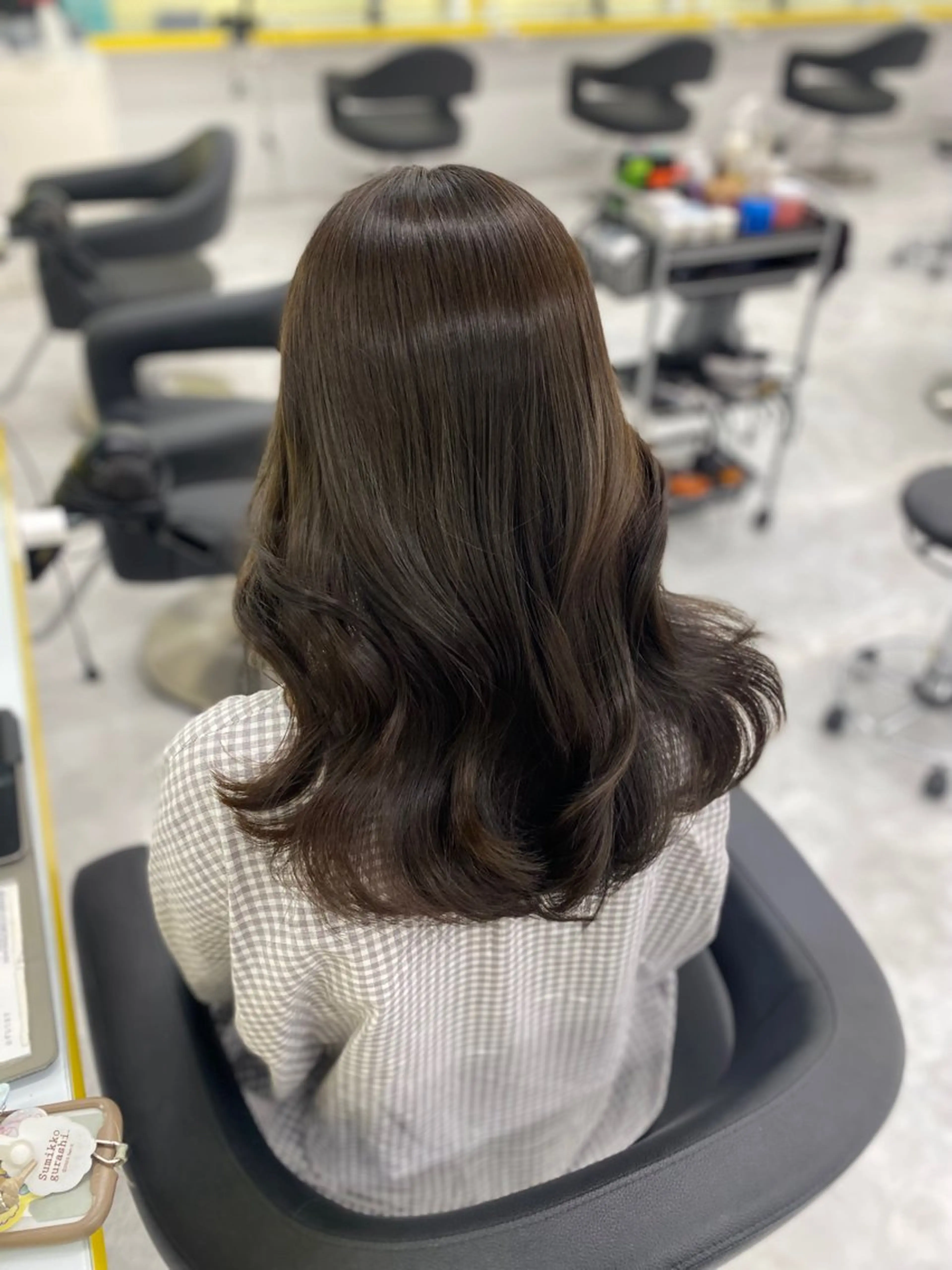 セミロング カラー パーマ ヘアアレンジ メンズ キッズ メンズブリーチ ブリーチ ブラウンカラー 透明感カラー ブリーチなしカラー カット Lumo所属・💖横浜ブリーチなし 💖MIHOのヘアスタイル