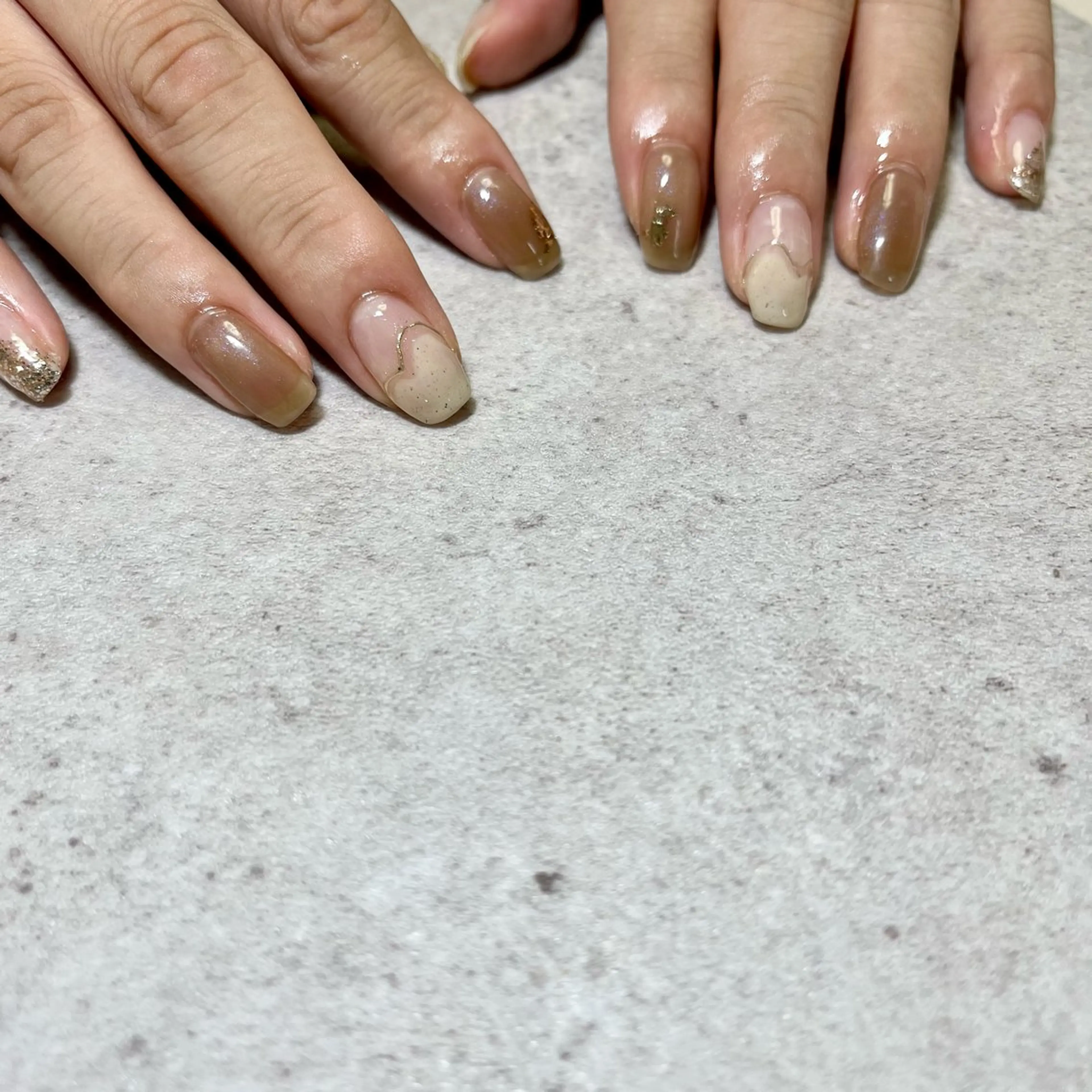 ネイル 韓国ネイル ニュアンスネイル Aurum ♡︎ miyukiのネイルデザイン