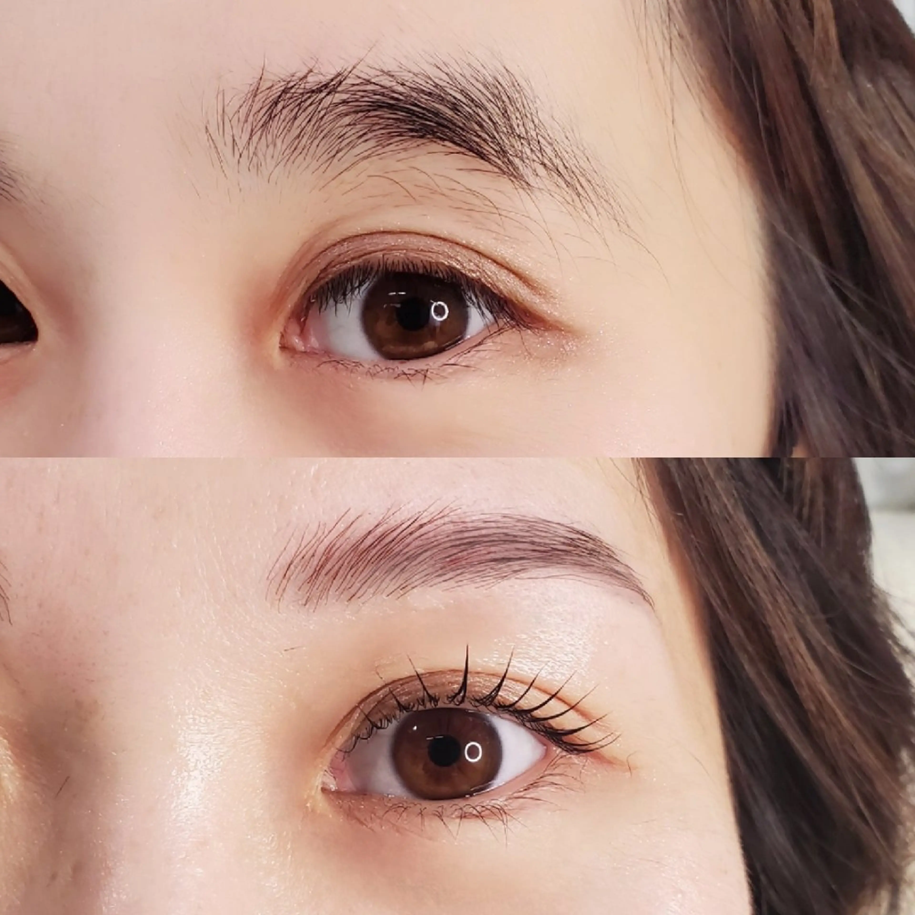 【欲張りコース👸🪄】まつ毛パーマ+眉毛WAX(コーティング美容液仕上げ)の写真