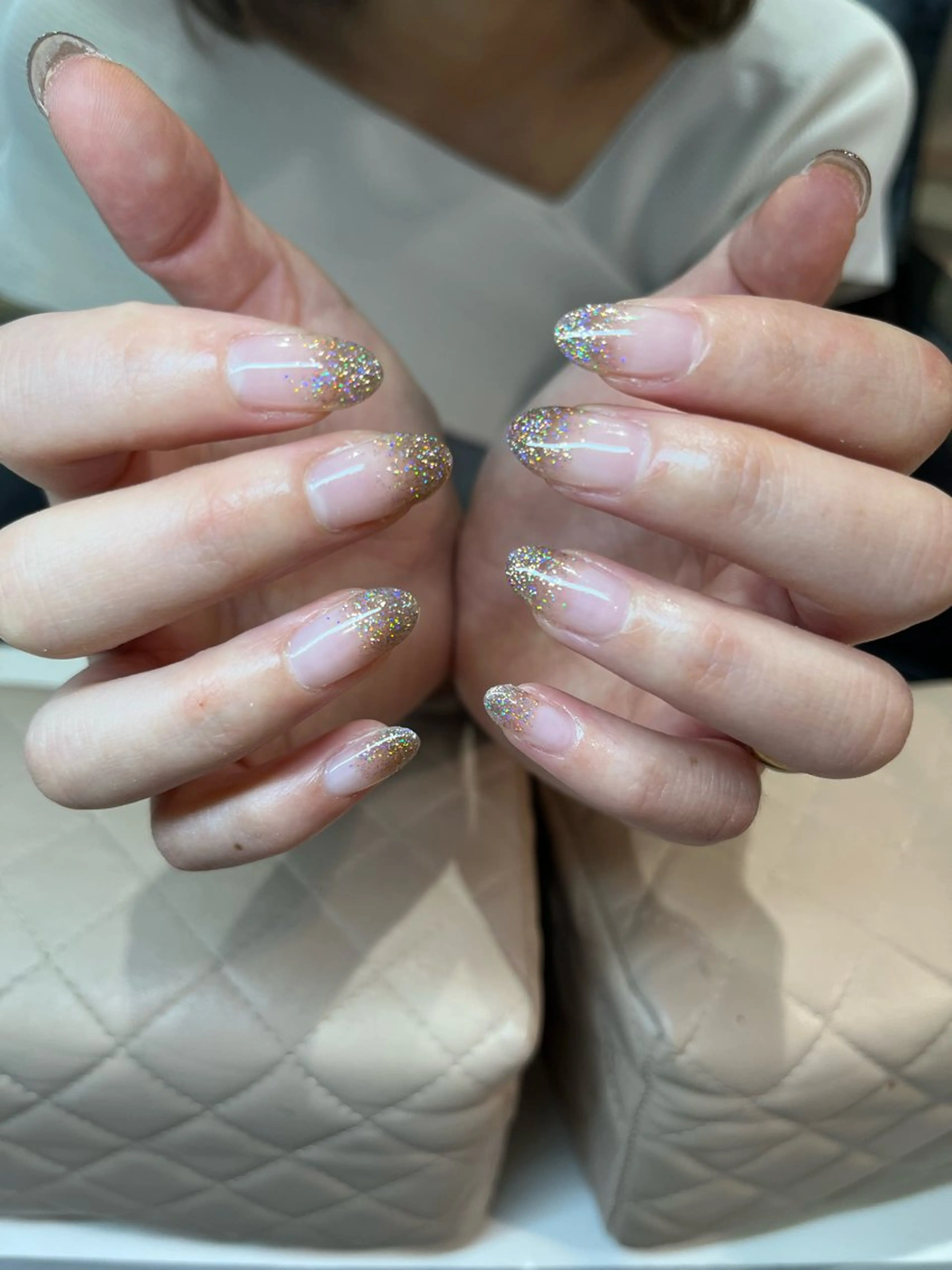 ネイル グラデーション ラメ(グリッター) ラメグラデーション スウィートラヴィール所属・SweetRavir あゆみのネイルデザイン