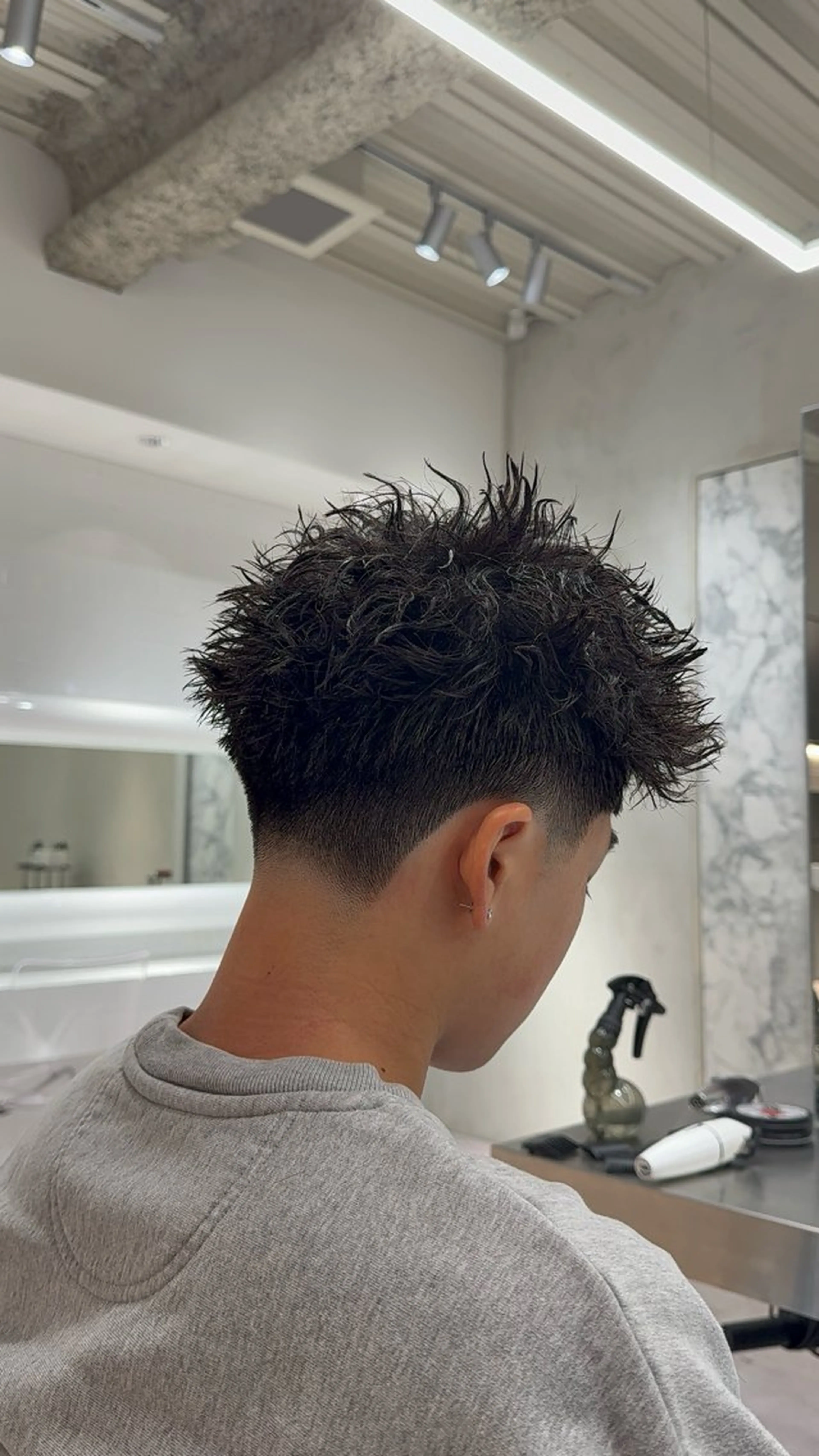 ショート パーマ メンズ フェードカット メンズパーマ MEN’S SALON HAVANA所属・渋谷/メンズ/パーマ /フェード/千尋のヘアスタイル