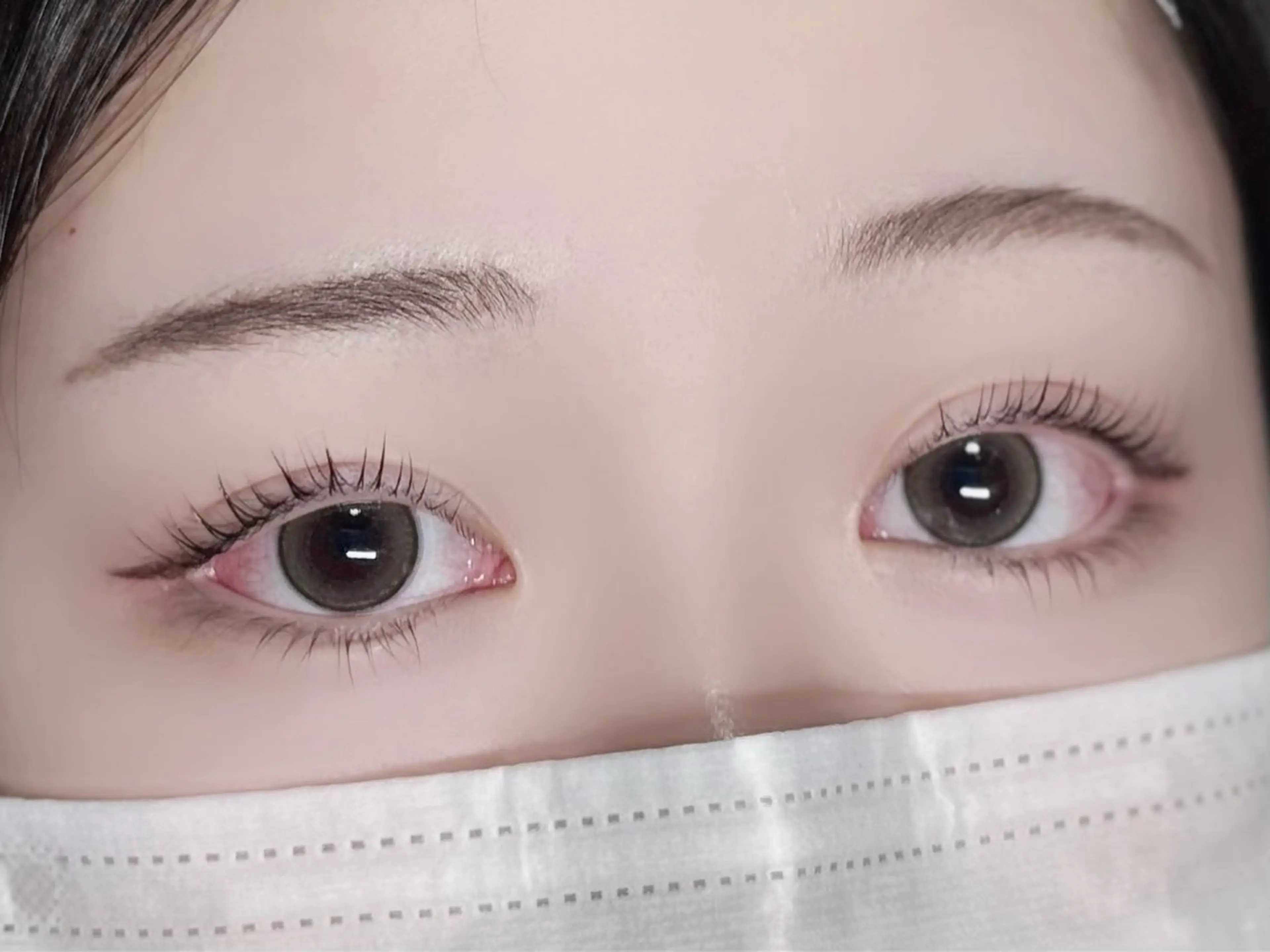 まつげパーマorパリジェンヌ  上下の写真