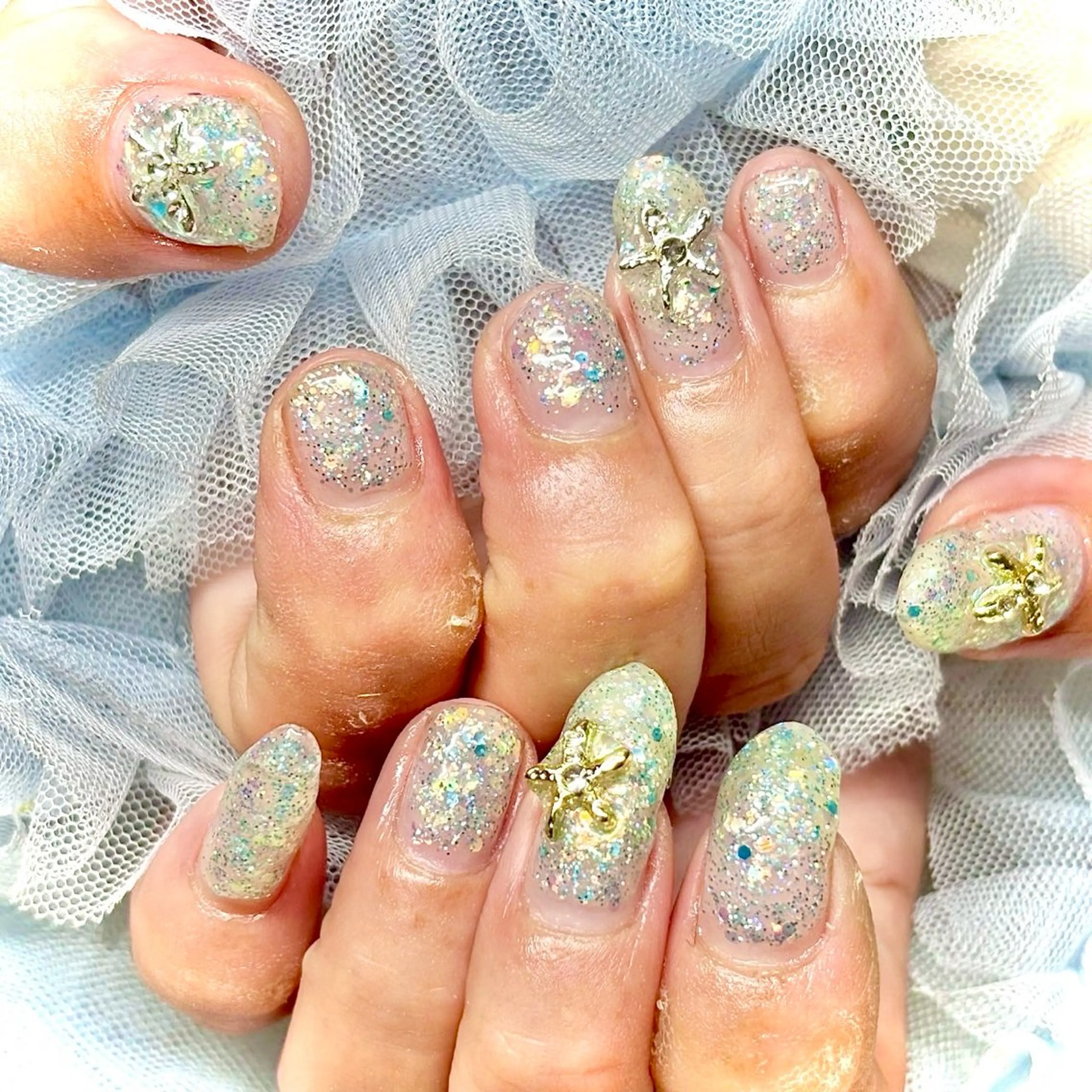 ネイル 韓国ネイル 夏ネイル ワンホンネイル miminon 自宅ネイルサロンのネイルデザイン