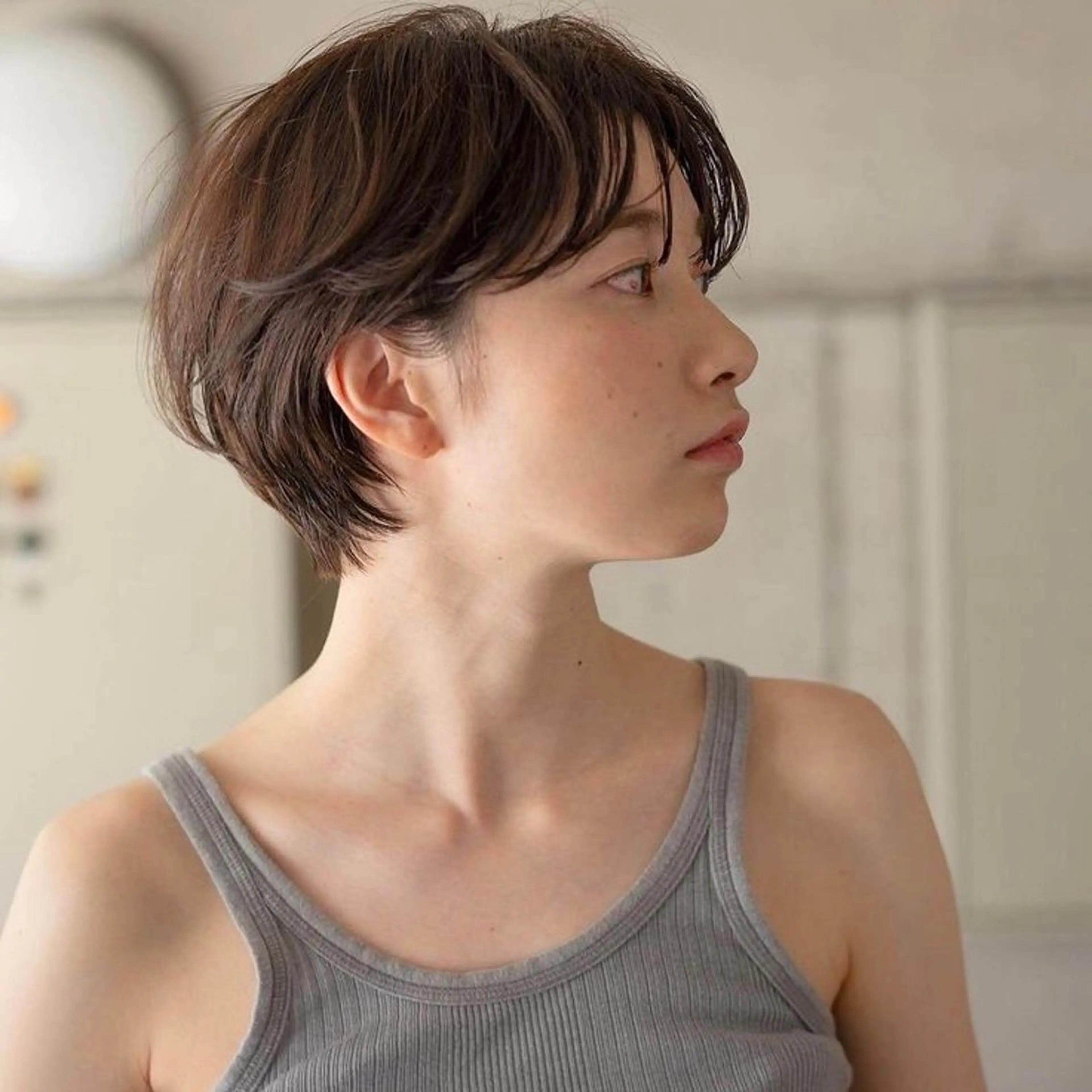 ショート パーマ ヘアアレンジ ショートボブ ハンサムショート ボブ ショートヘア 🌼memoto 東三国店🌼のマツエク・マツパデザイン