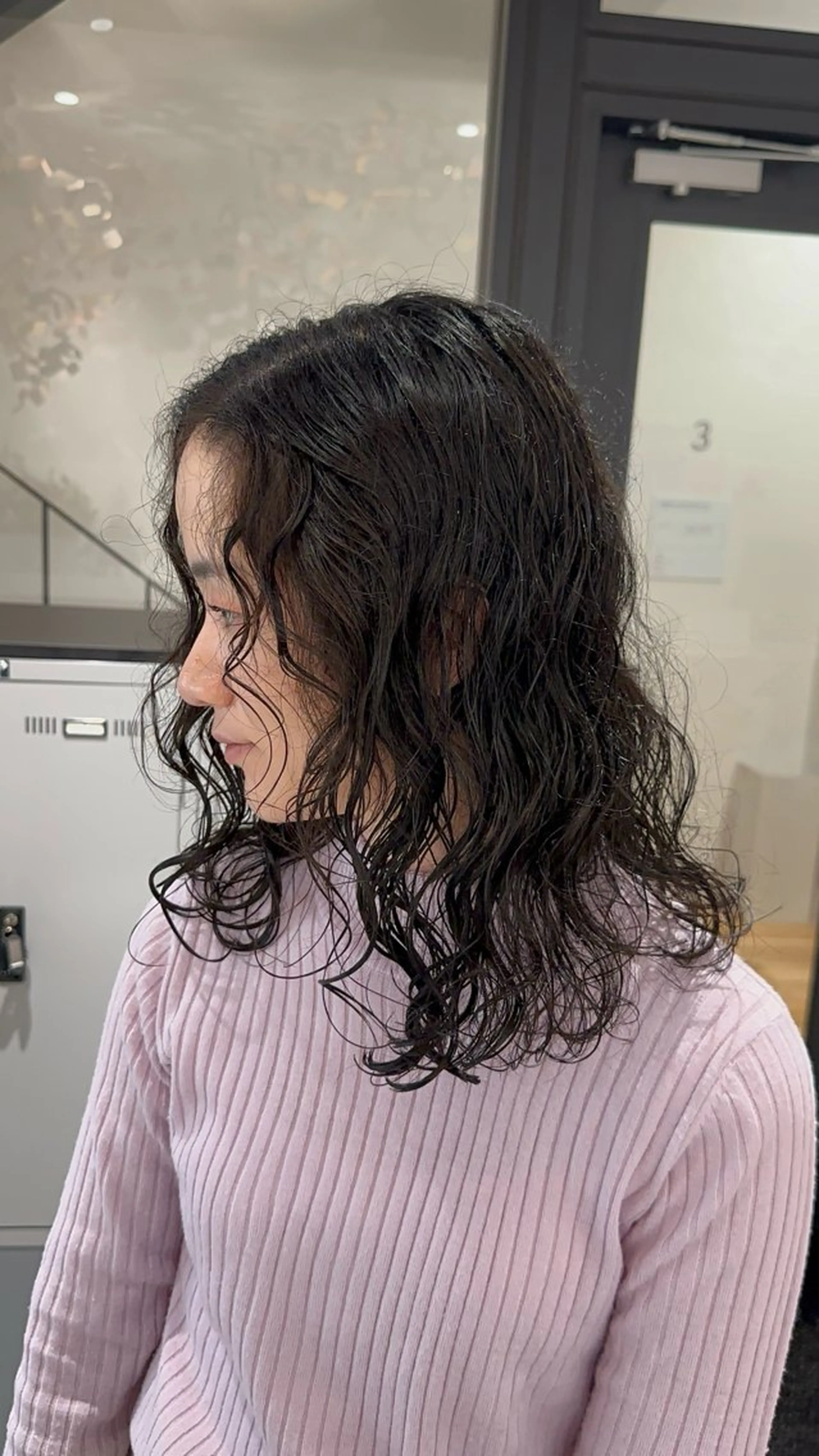 セミロング セミロングパーマ くせ毛 カット パーマ トリートメント CYAN.大須店所属・小寺 柚初のヘアスタイル