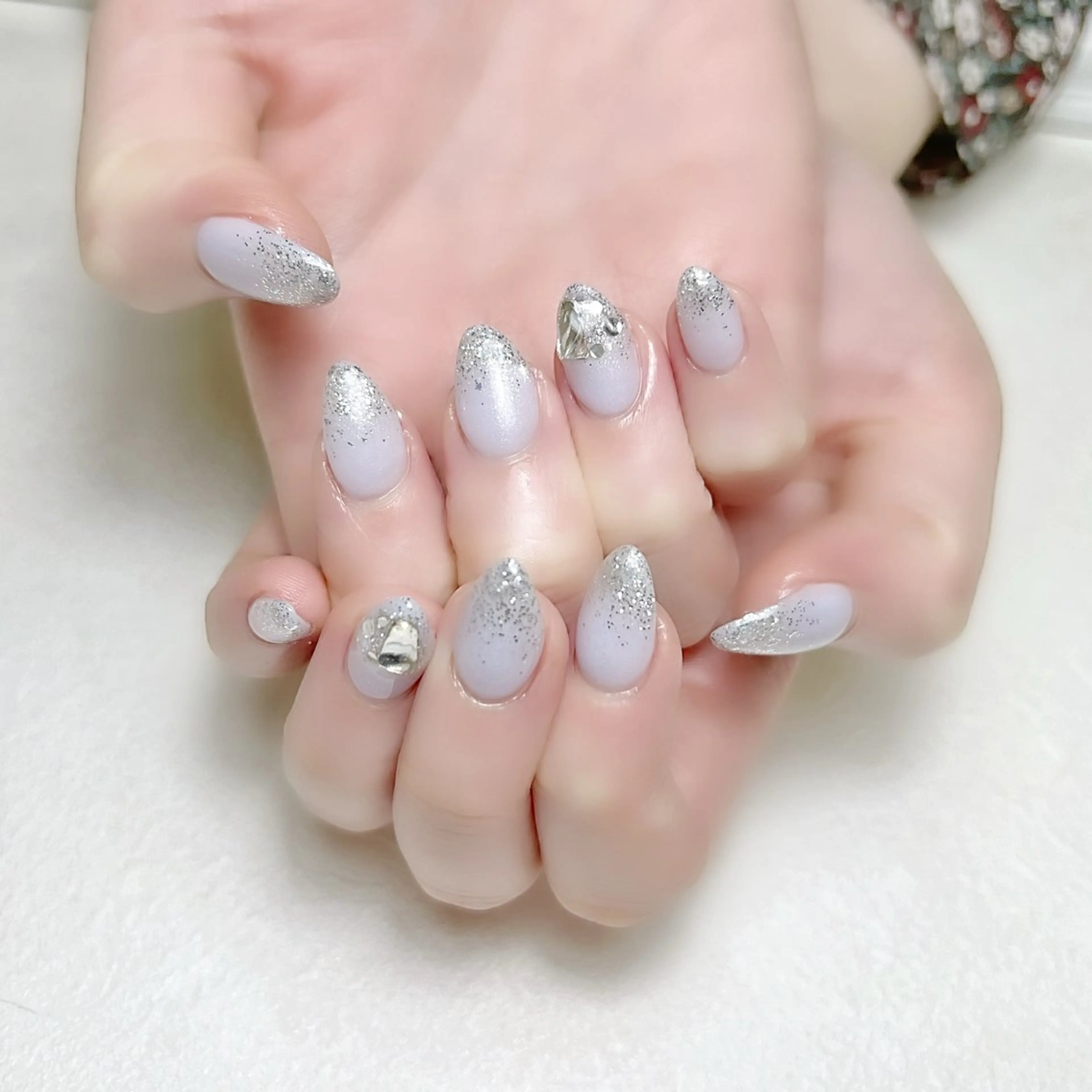 ネイル アートネイル オフィスネイル ワンカラーネイル 夏ネイル rouse nail RISATOのネイルデザイン
