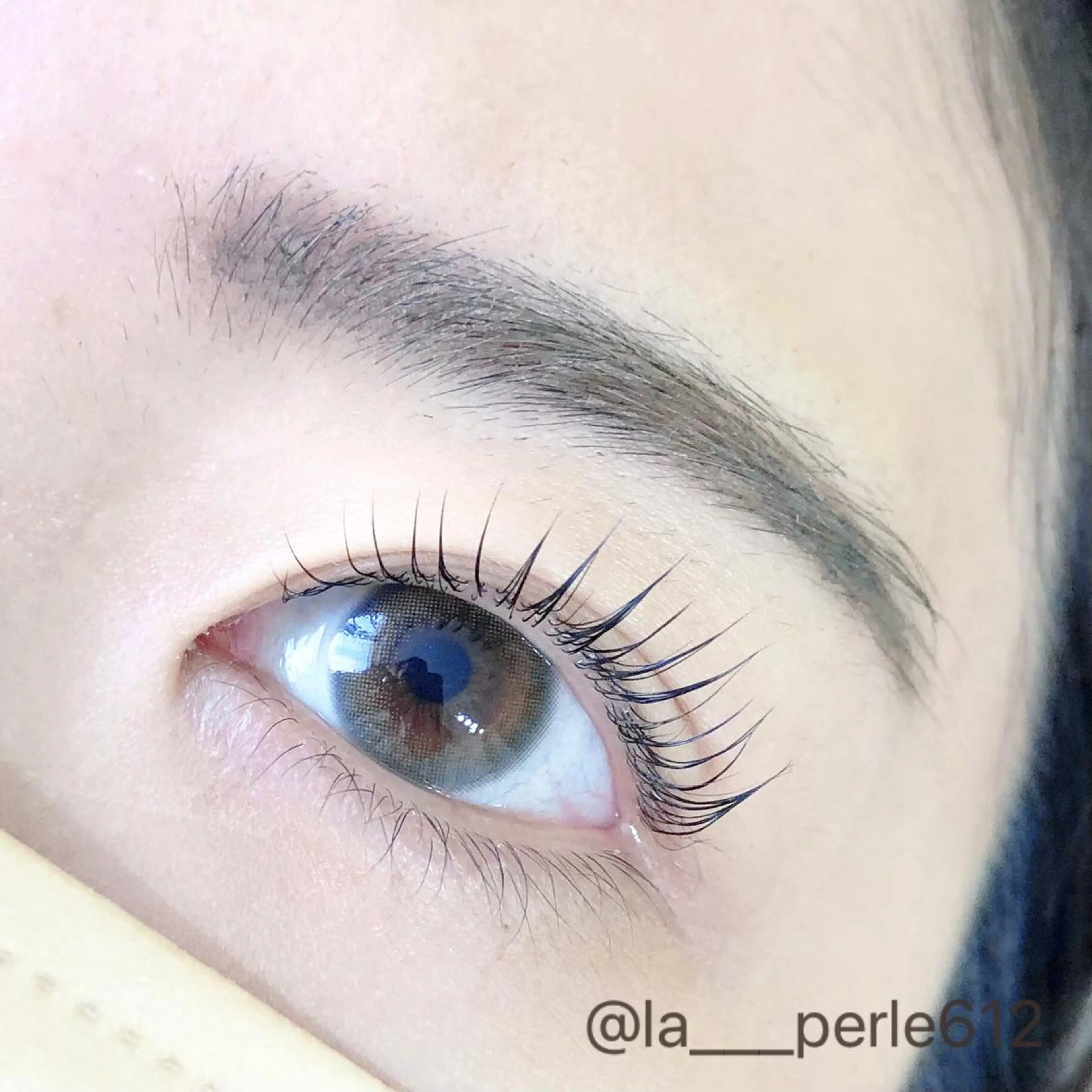 マツエク・マツパ パリジェンヌラッシュリフト まつげパーマ 一重×まつ毛パーマ LA PERLE所属・LA PERLEのマツエク・マツパデザイン