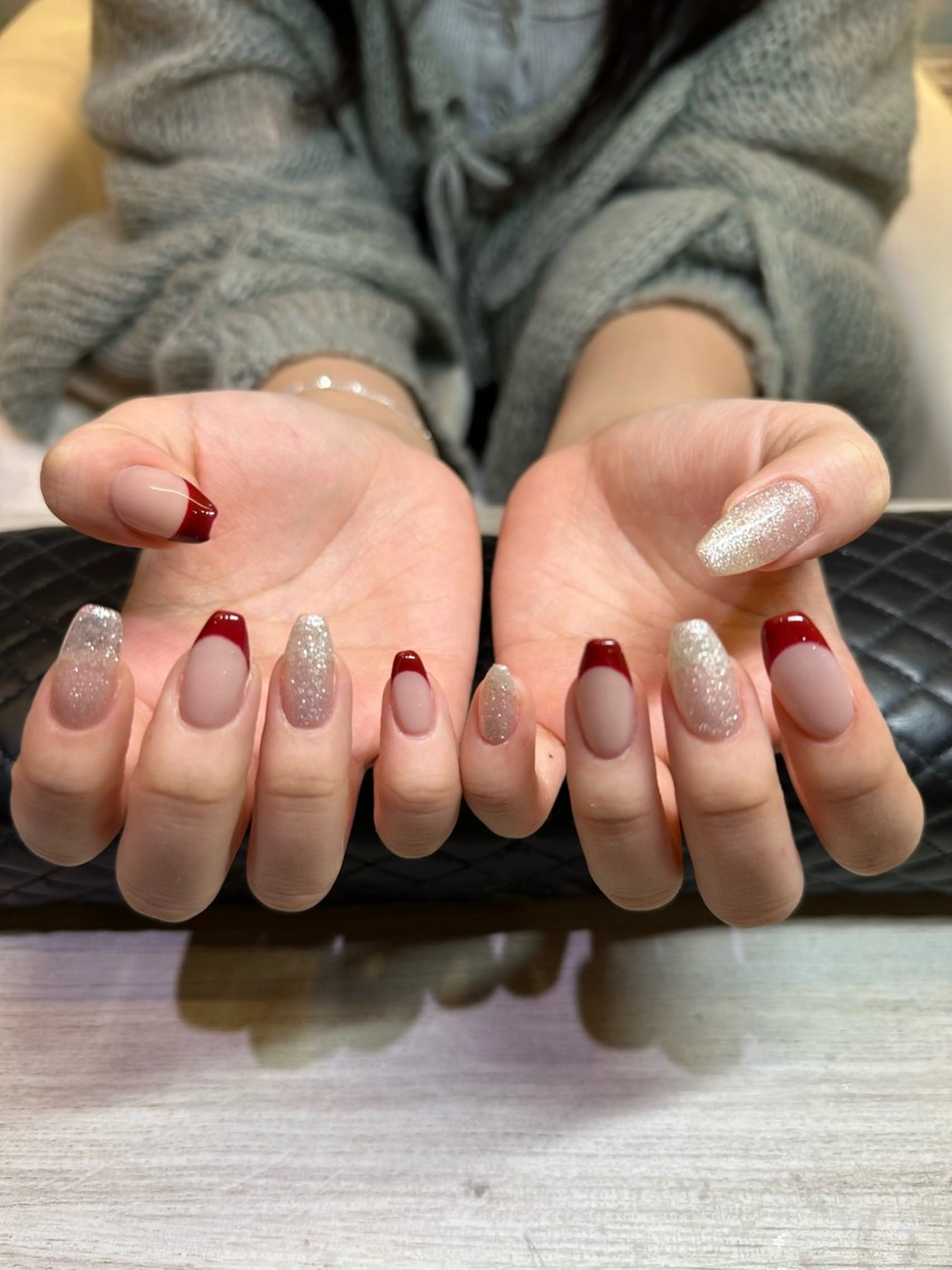 フレンチ✖️ワンカラー(オフなし)の写真