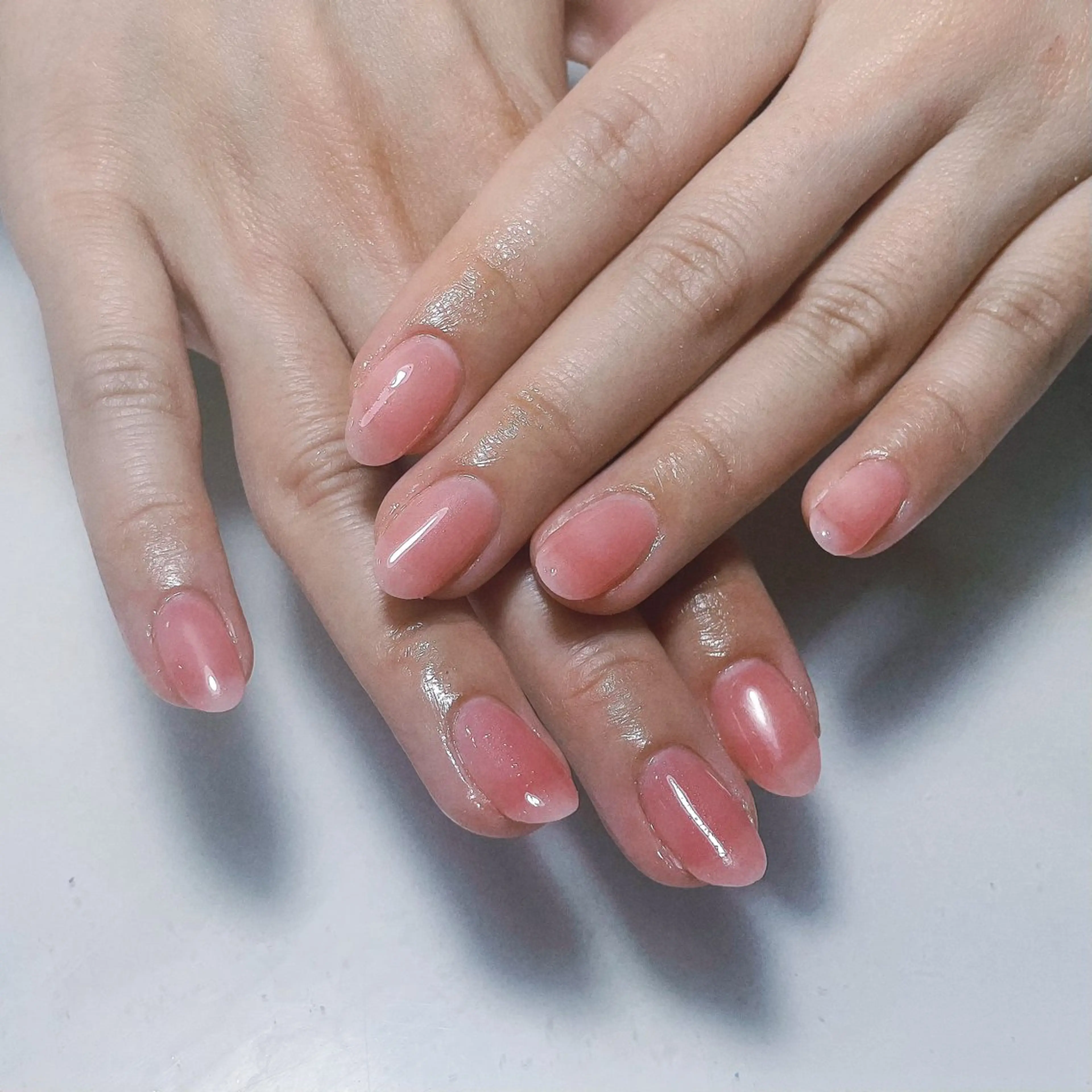 ネイル アートネイル フレンチネイル ジェルネイル グラデーション 韓国ネイル ハンドネイル 久保田 マリコのネイルデザイン