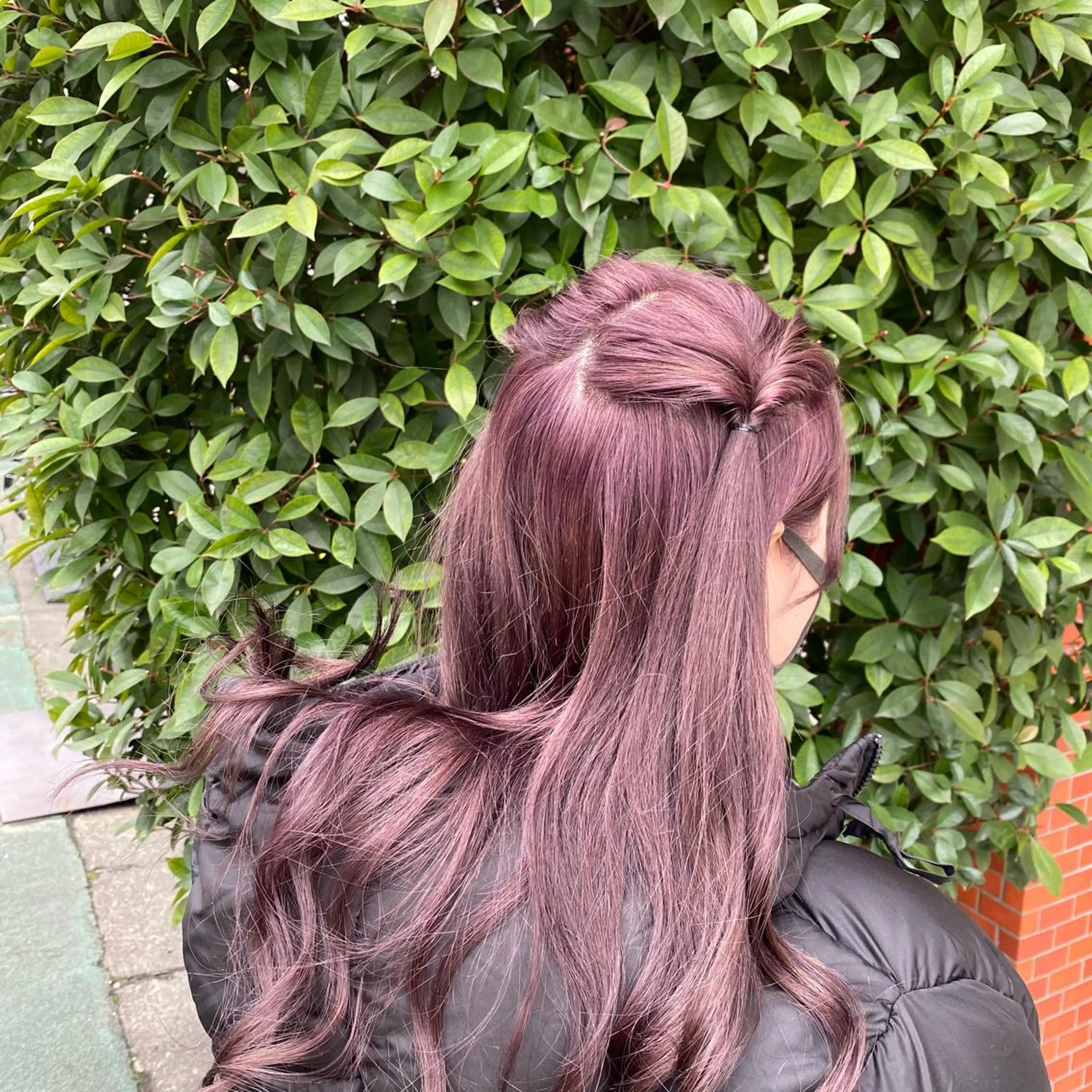 ロング カラー ブリーチ ピンクカラー バイオレットカラー カット ヘアカラー ミモリ ユウタのヘアスタイル