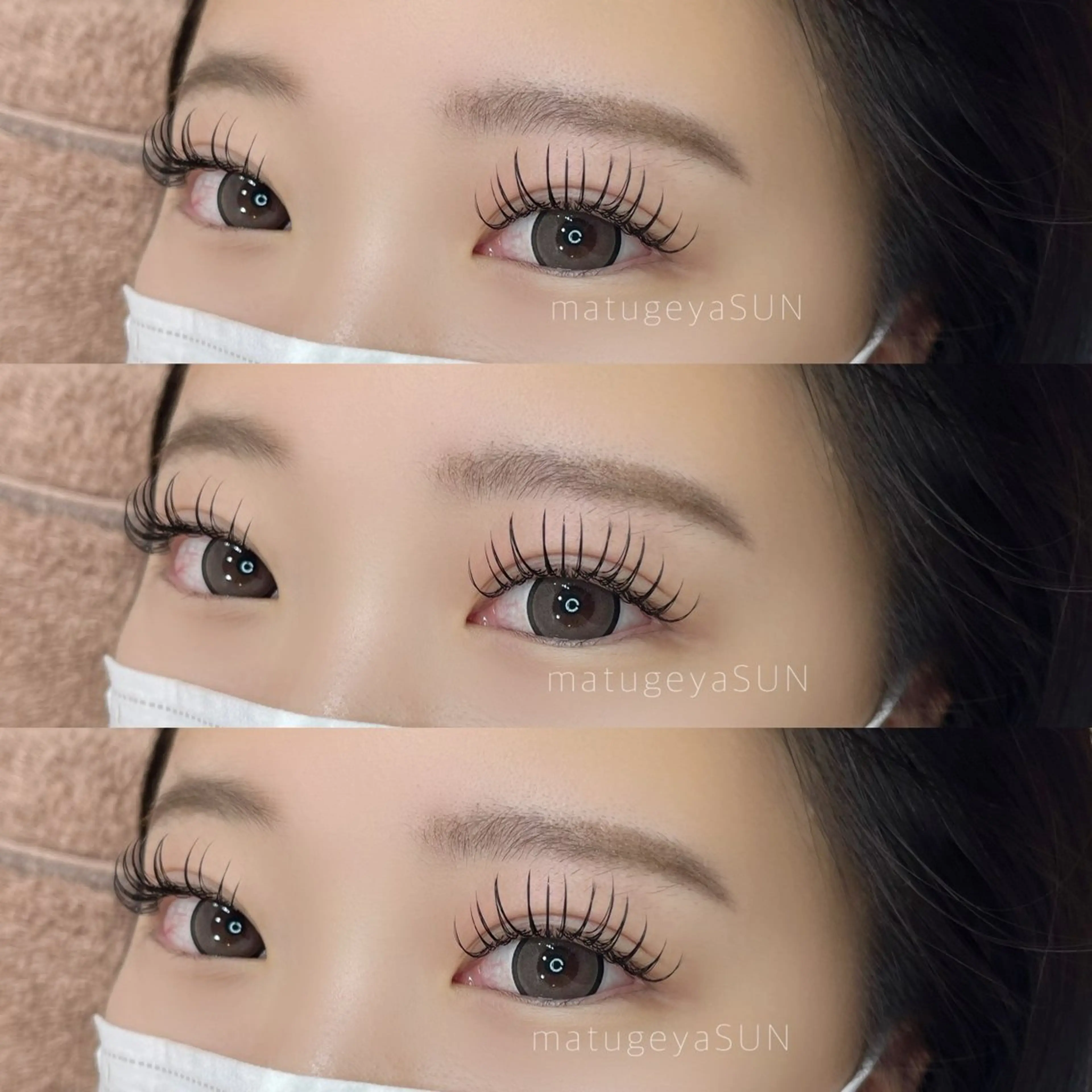 マツエク・マツパ カットスタジオピエロ所属・若江岩田マツエク SUNのマツエク・マツパデザイン