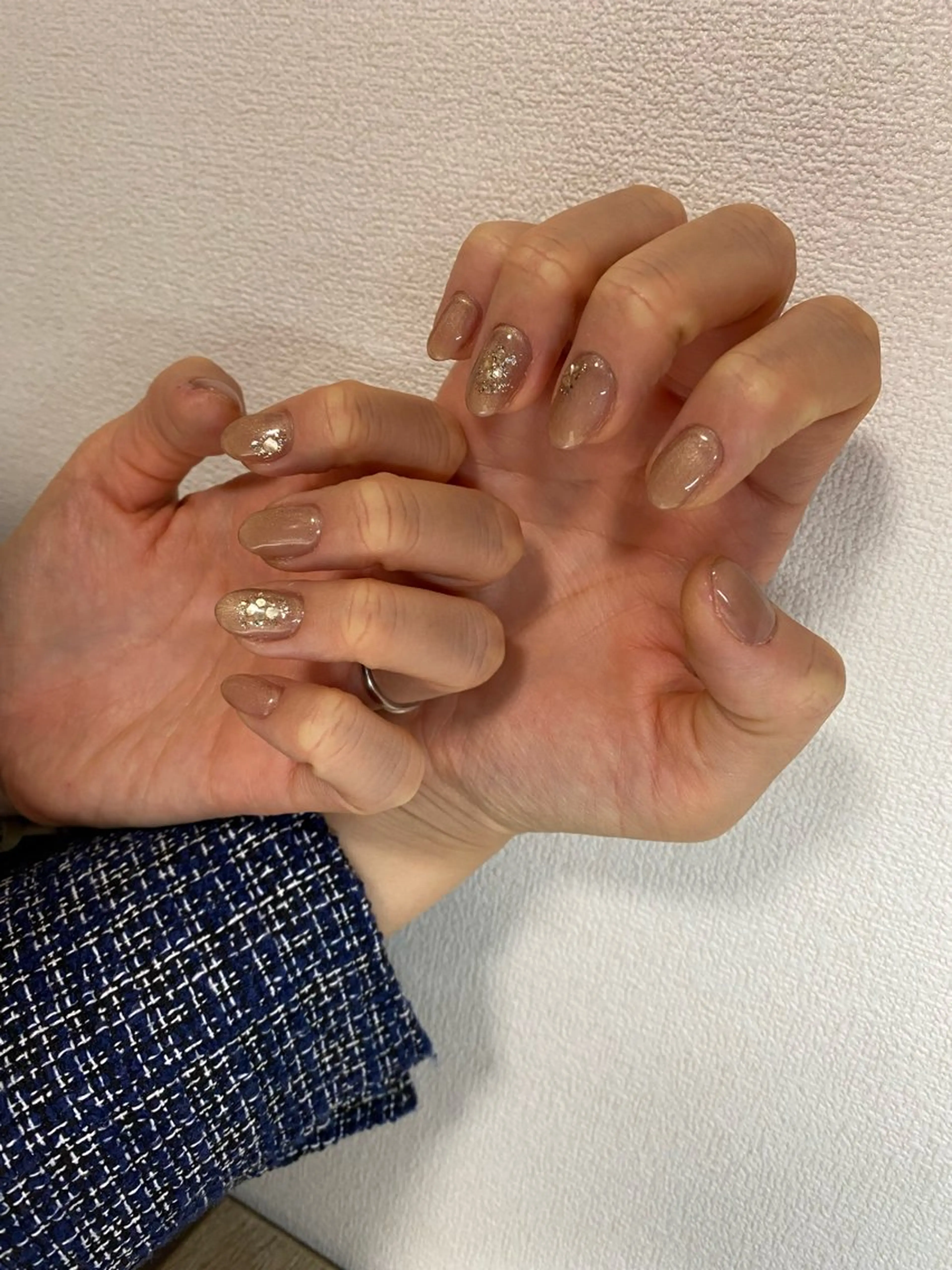 ネイル キラキラネイル ハンドネイル 自宅サロン FeelFreeのネイルデザイン