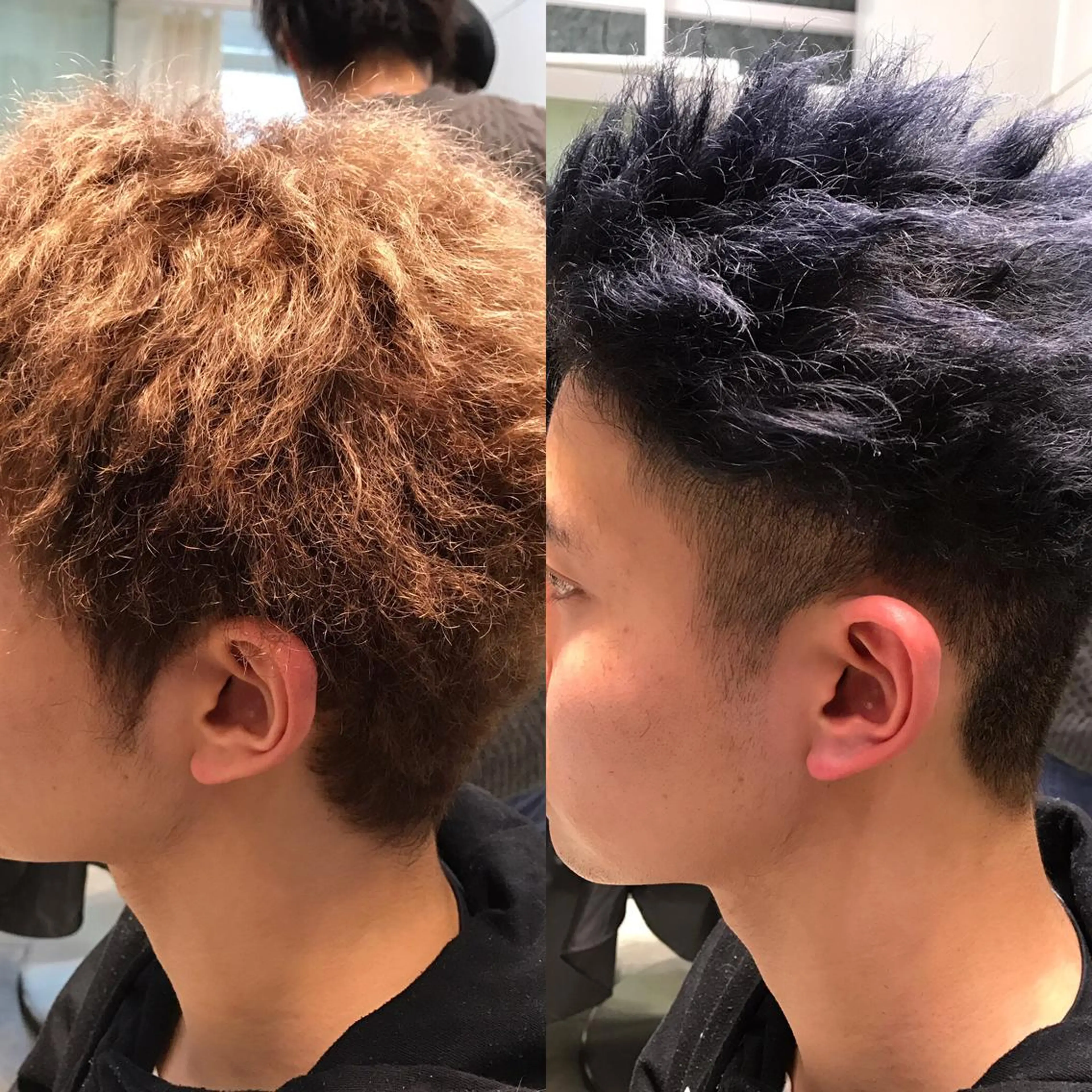 ショート カラー ヘアアレンジ メンズ ブルーカラー ブルージュ Re:ta KANZOのヘアスタイル
