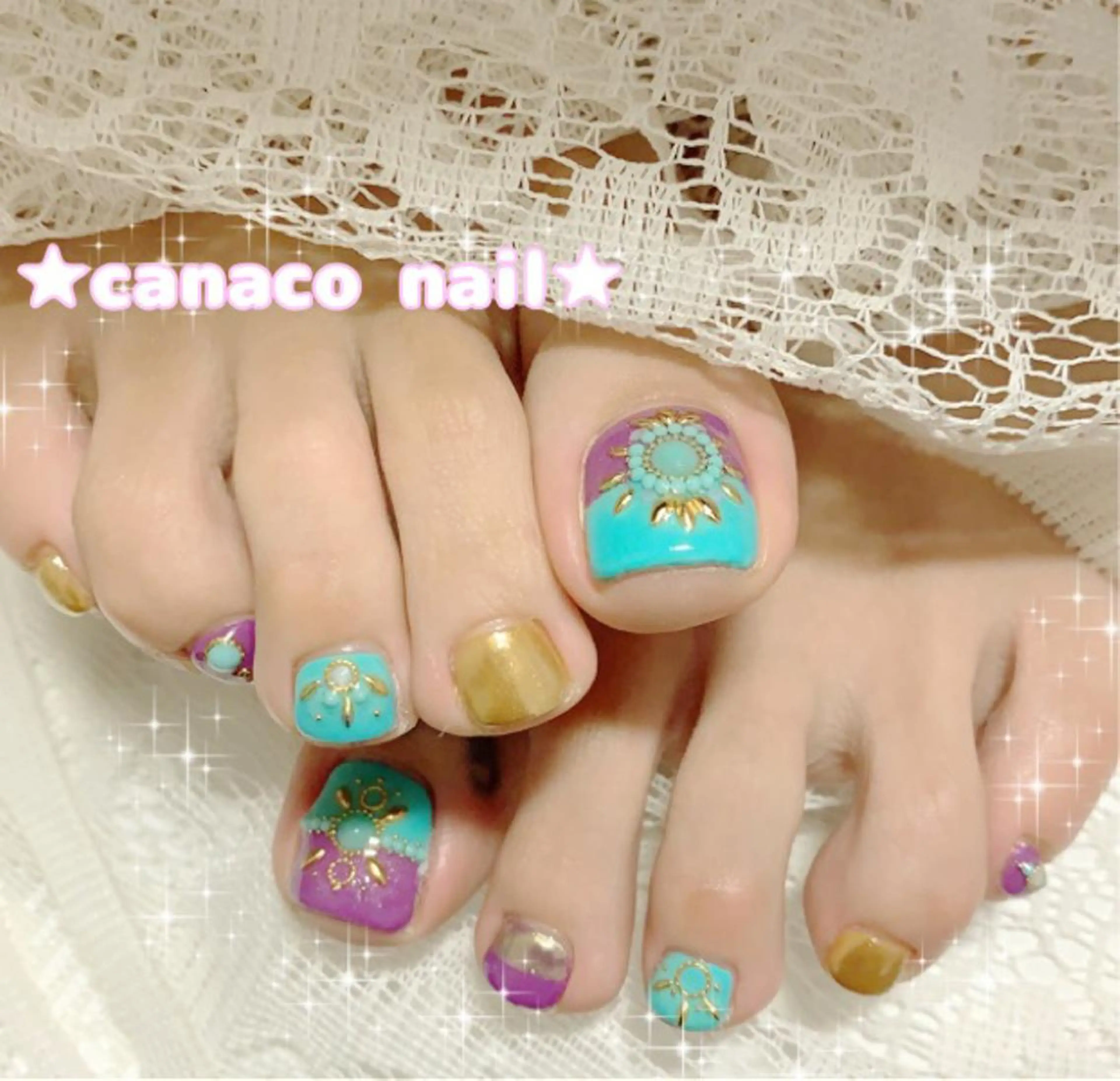 ネイル アートネイル フットネイル ジェルネイル ミラーネイル Felice所属・ベテランネイル cnc  nailのネイルデザイン