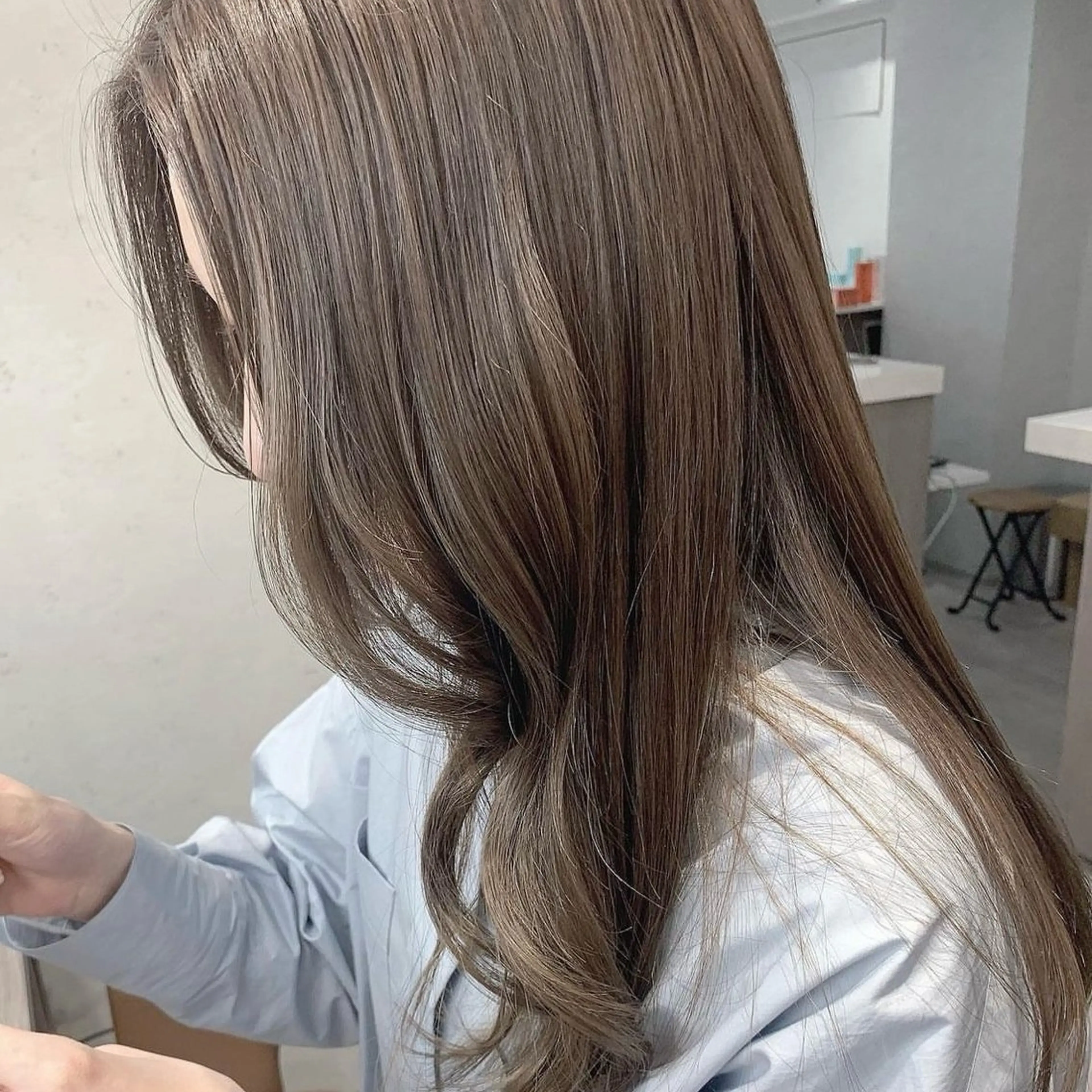 ミディアム 透明感カラー ふうか　渋谷のヘアスタイル