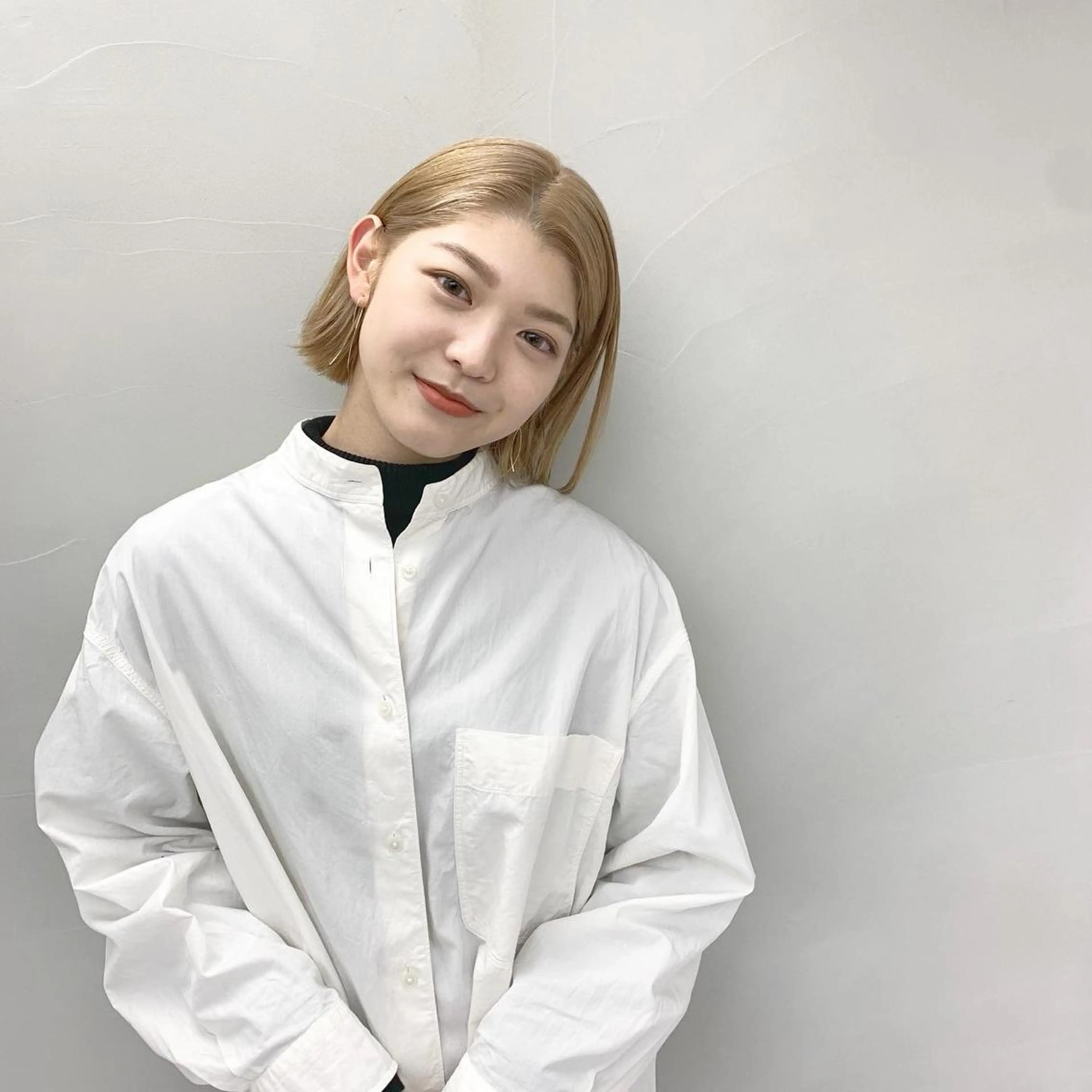 ミディアム beautism clock所属・韓国風🇰🇷うる艶 レイヤー/海青🫧のヘアスタイル