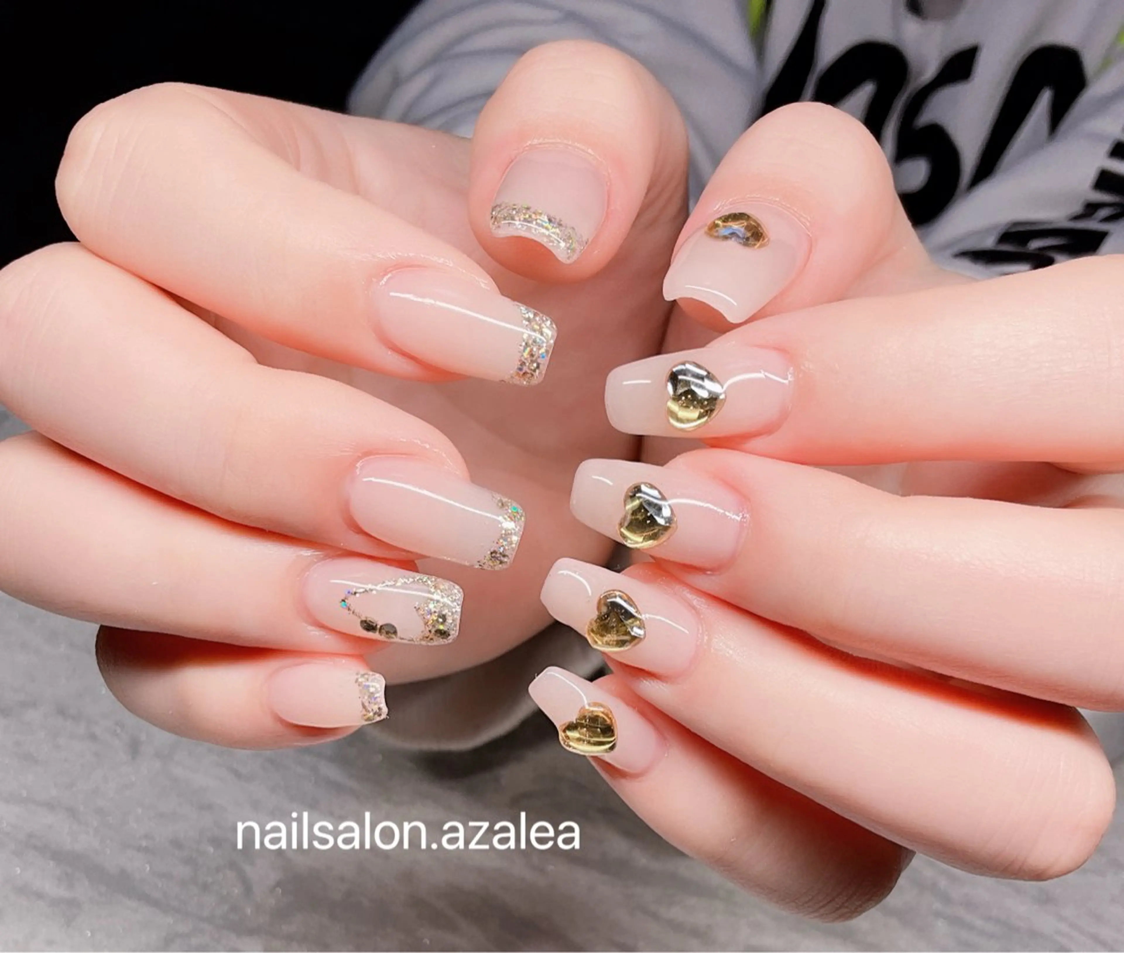 ネイル ハート ハンドネイル R inのネイルデザイン