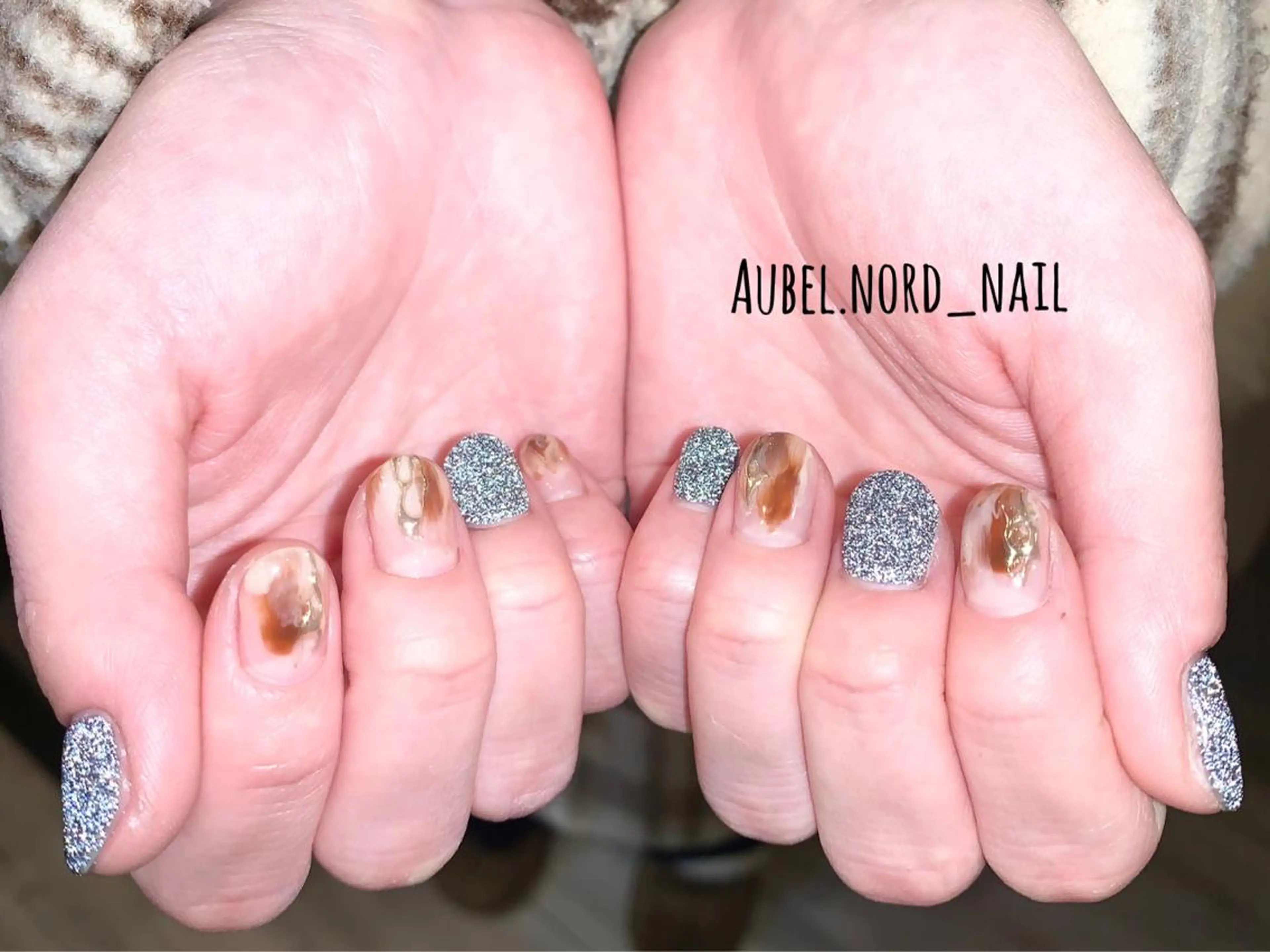 ネイル フラッシュネイル ニュアンスネイル Aubel.nord_nail所属・Aubel.nord オーベルノールのネイルデザイン