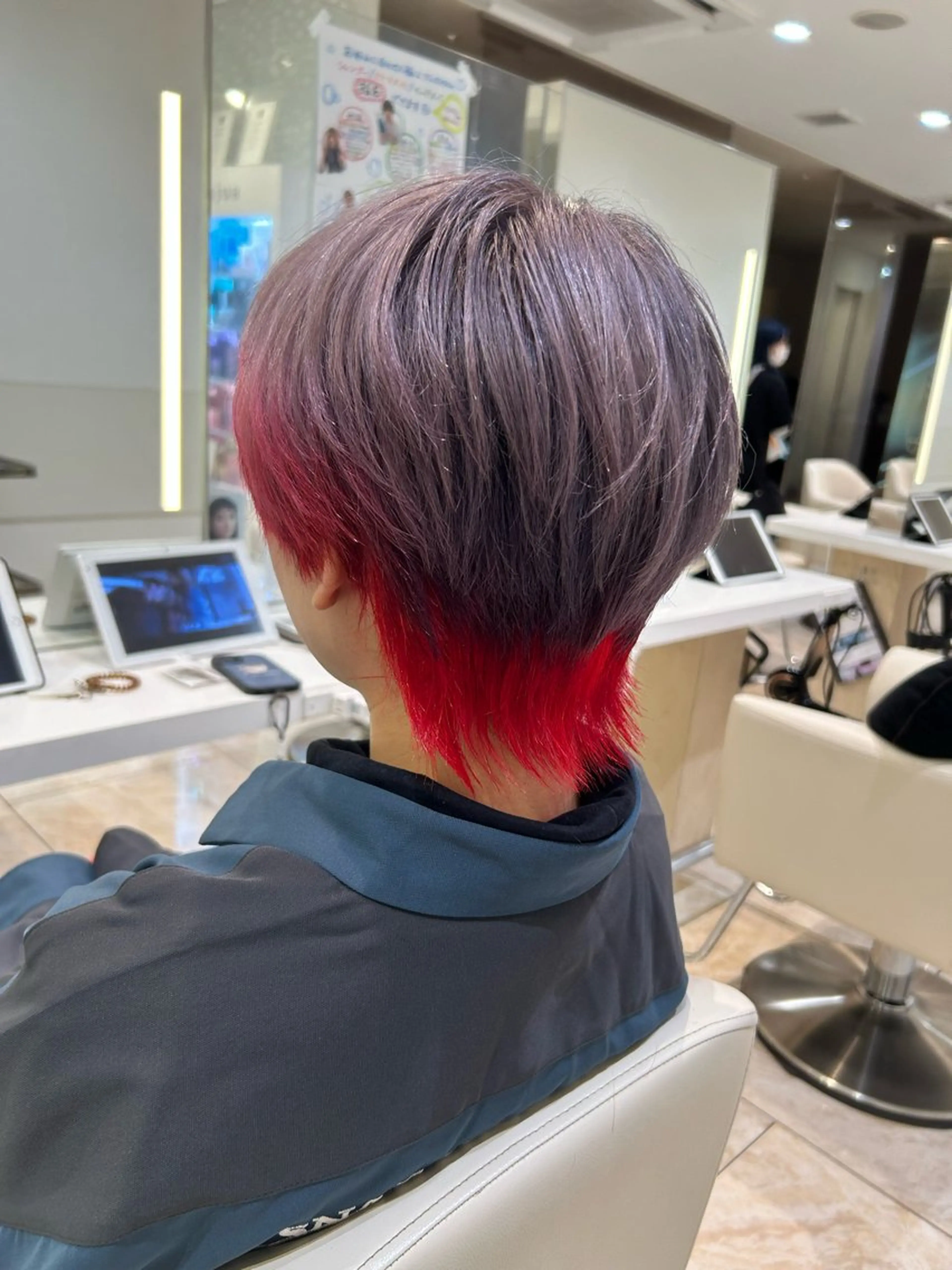 ミディアム カラー ヘアカラー ヘッドスパ はるか/ブリーチカラ ー/ヘアアレンジ🤍のヘアスタイル