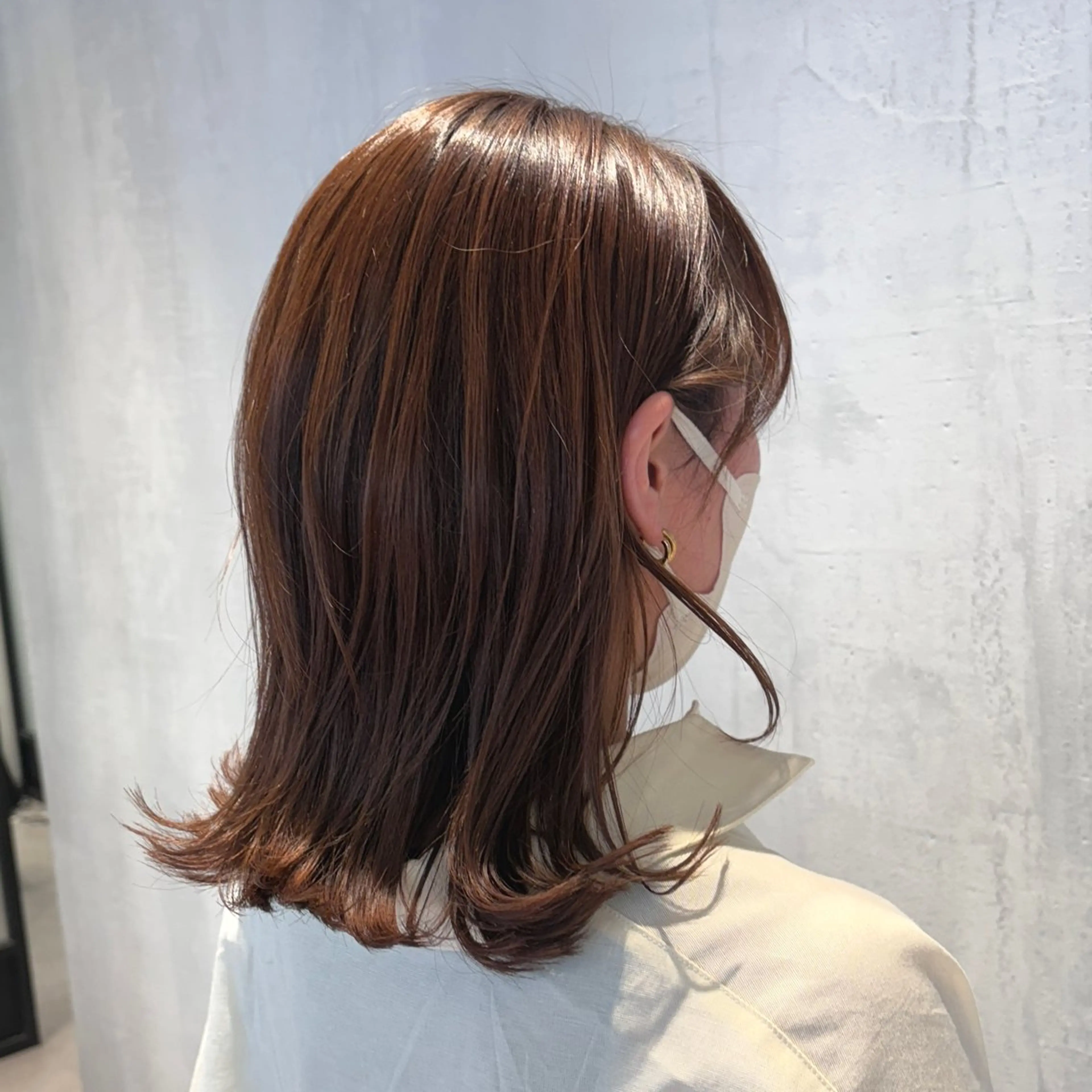 ミディアム カラー ハイライトカラー ハイライト カット ヘアカラー トリートメント DX SHARE SALON所属・matka白髪ぼかし 大人ヘア/KEIKOのヘアスタイル